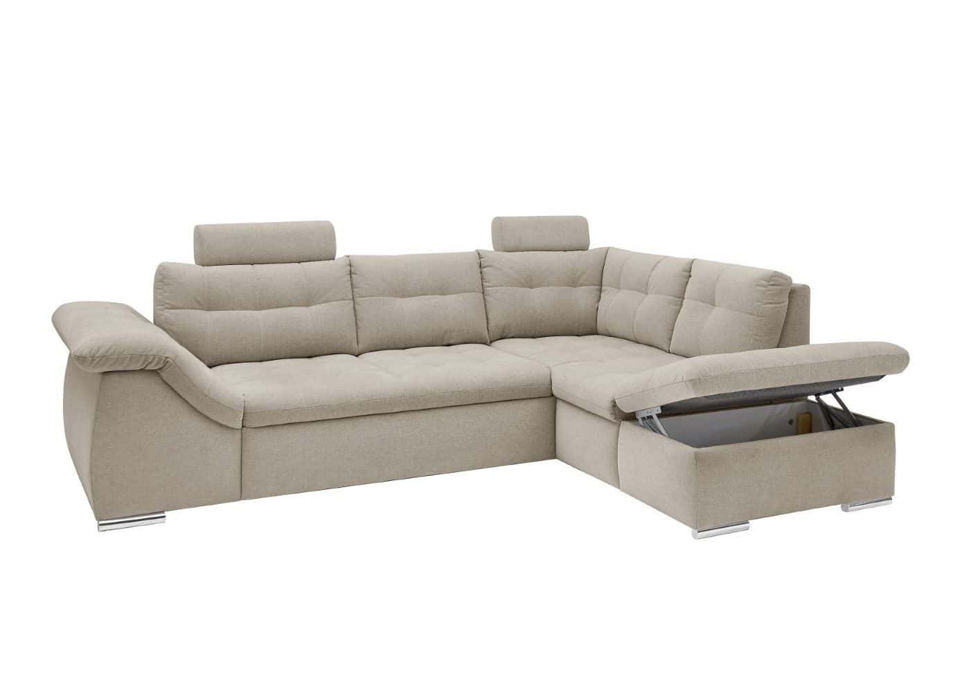 Ecksofa Oman Sand rechts ED Exciting Design