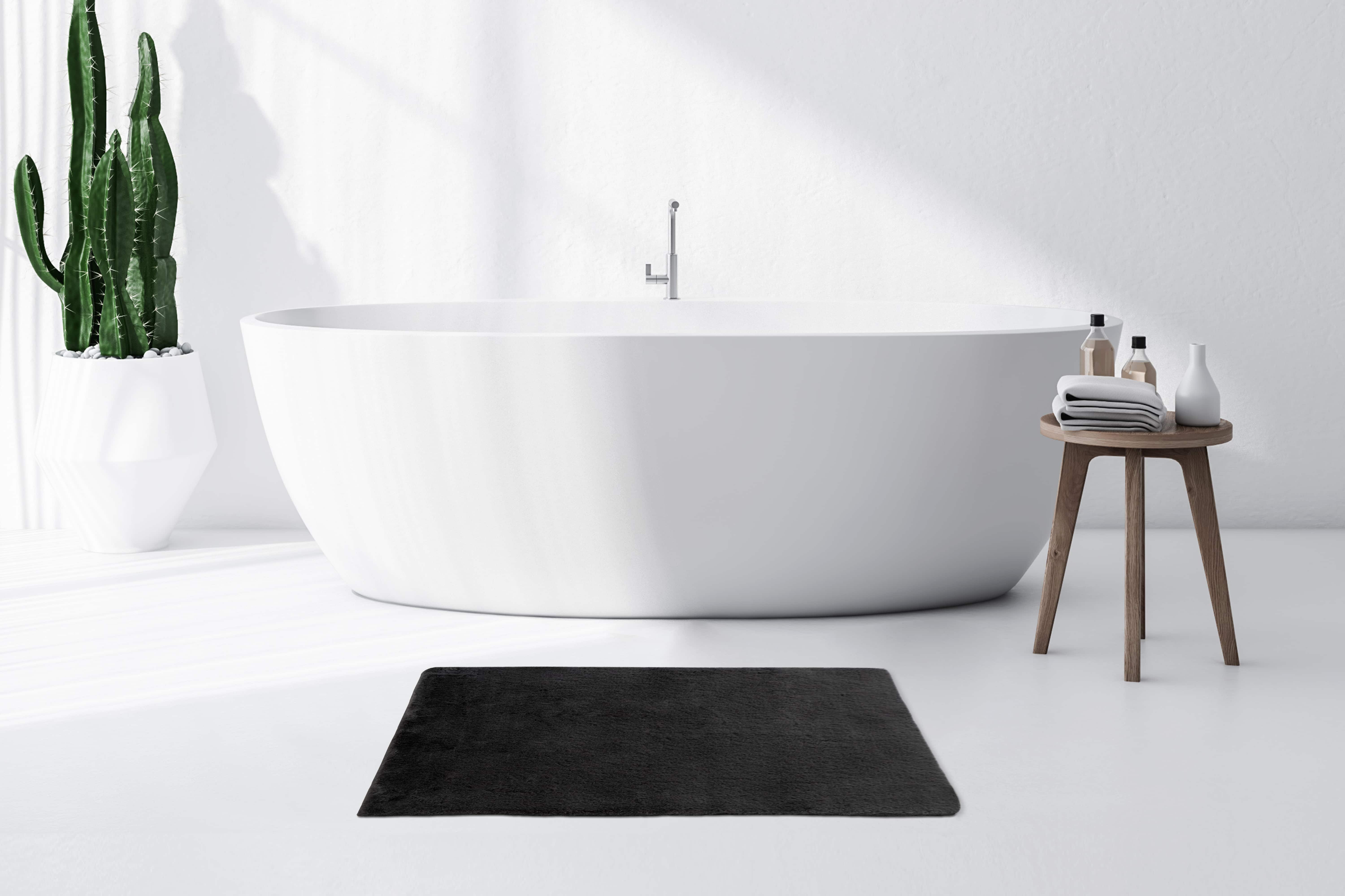 Badematte Rabbit Light 125 Dunkelgrau Ø 100cm RUND Badematte Rabbit Light 125 Dunkelgrau Ø 100cm RUND
