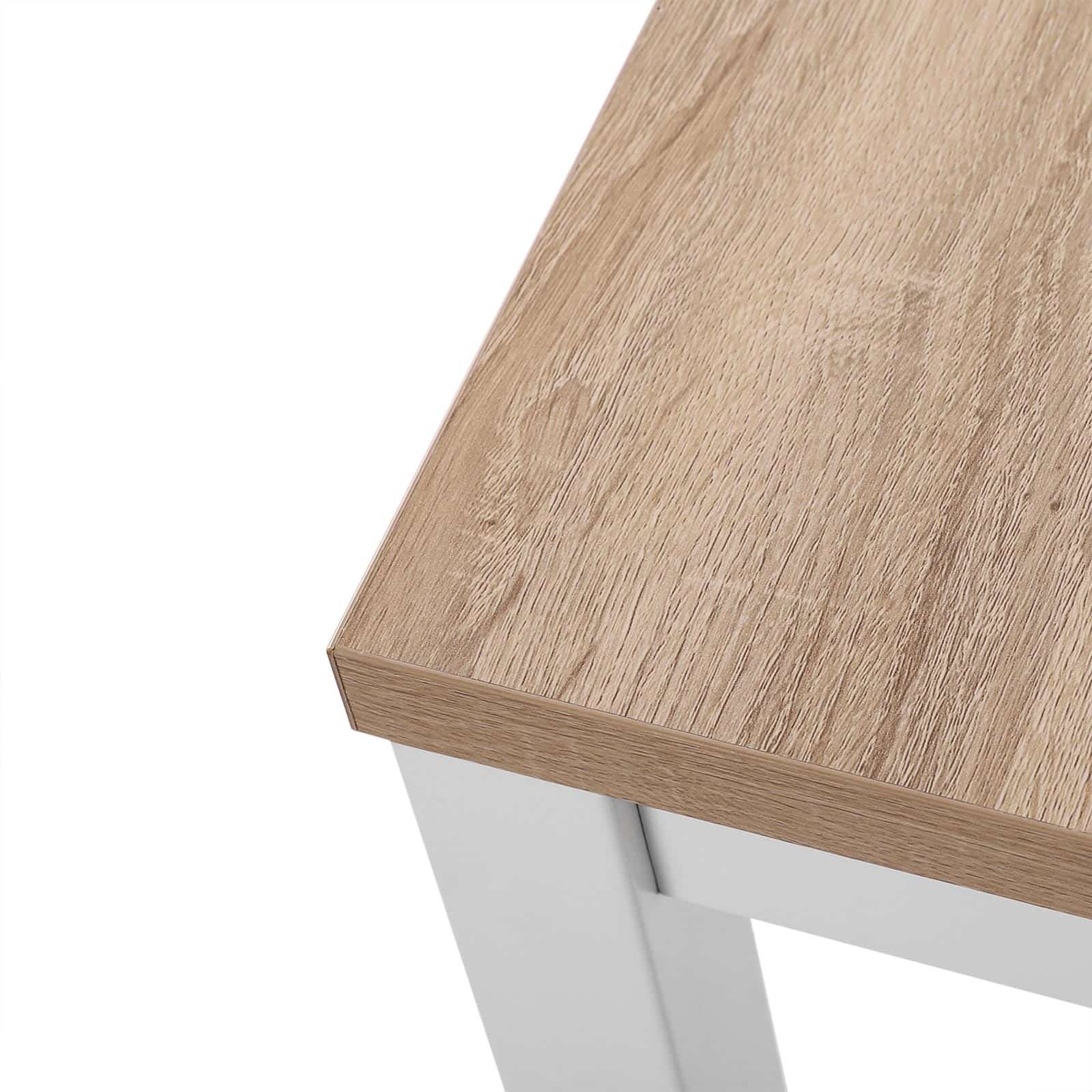 Moderner Computertisch weiß-naturfarben-LWD64N Moderner Computertisch weiß-naturfarben-LWD64N