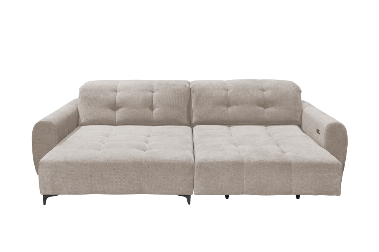 XXL Cosyseat Nassau – stone – Das Ecksofa mit Elektrofunktion und Loveseat-Komfort