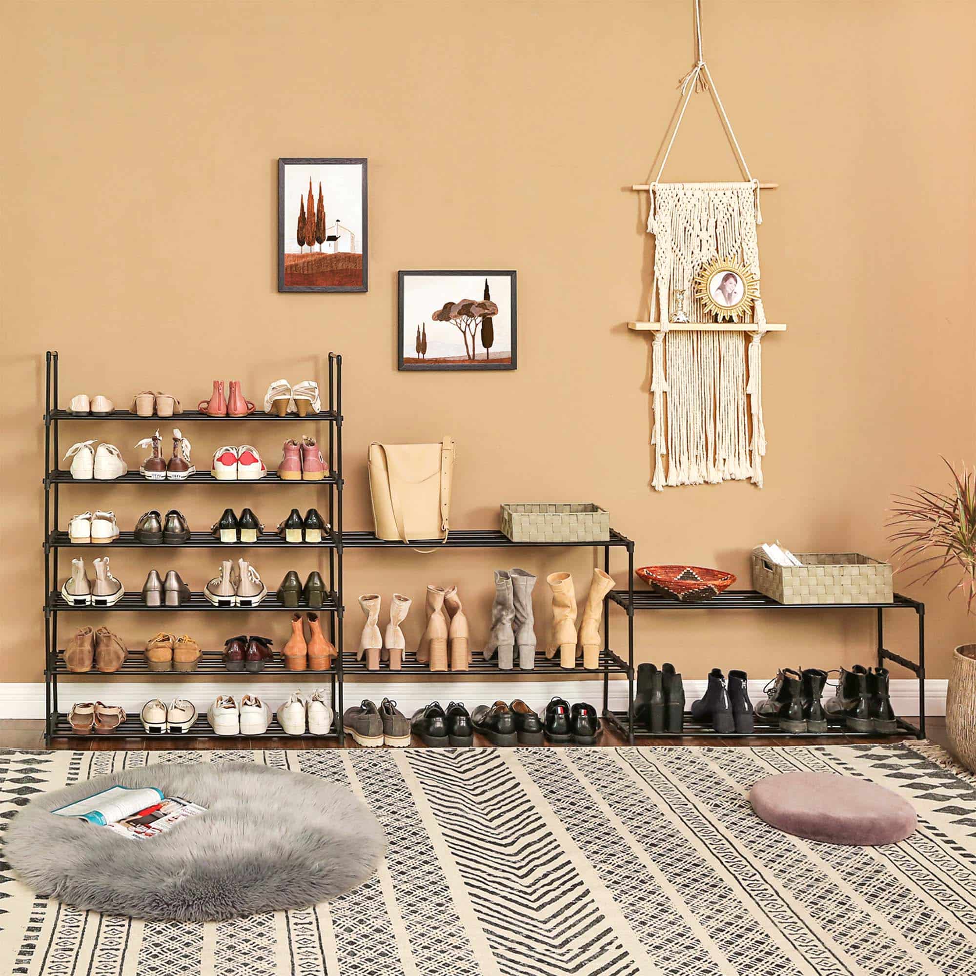 Schuhregal mit 10 Ebenen Schwarz-LSA10BK Schuhregal mit 10 Ebenen Schwarz-LSA10BK