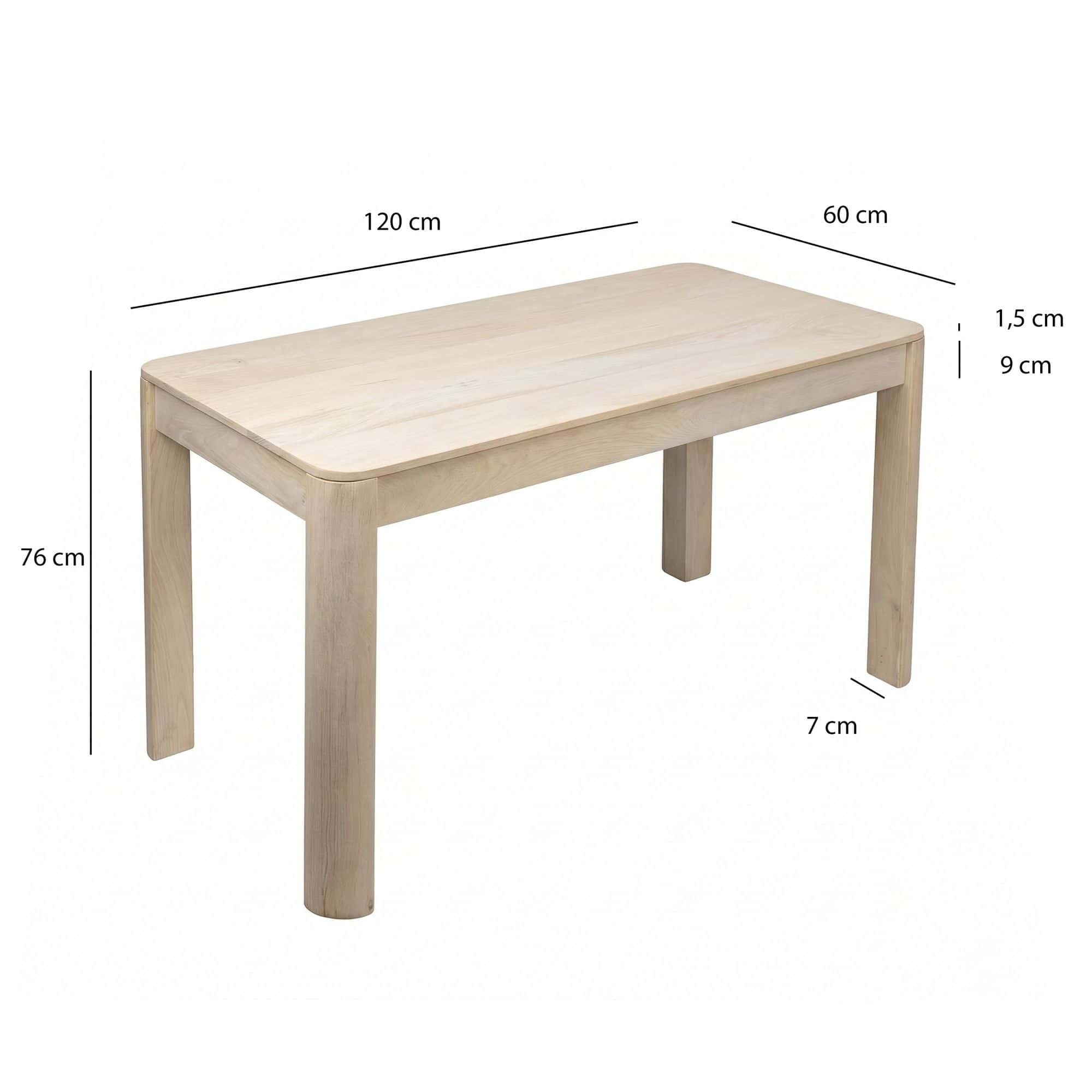 Esstisch Massivholz Mango 120x60 cm White Wash - Rechteckiger Esszimmertisch Holz - Küchentisch modern für 4 bis 6 Personen - Stabiler Holztisch - Tisch für Esszimmer Bistrotisch Handmade Esstisch Massivholz Mango 120x60 cm White Wash - Rechteckiger Esszimmertisch Holz - Küchentisch modern für 4 bis 6 Personen - Stabiler Holztisch - Tisch für Esszimmer Bistrotisch Handmade