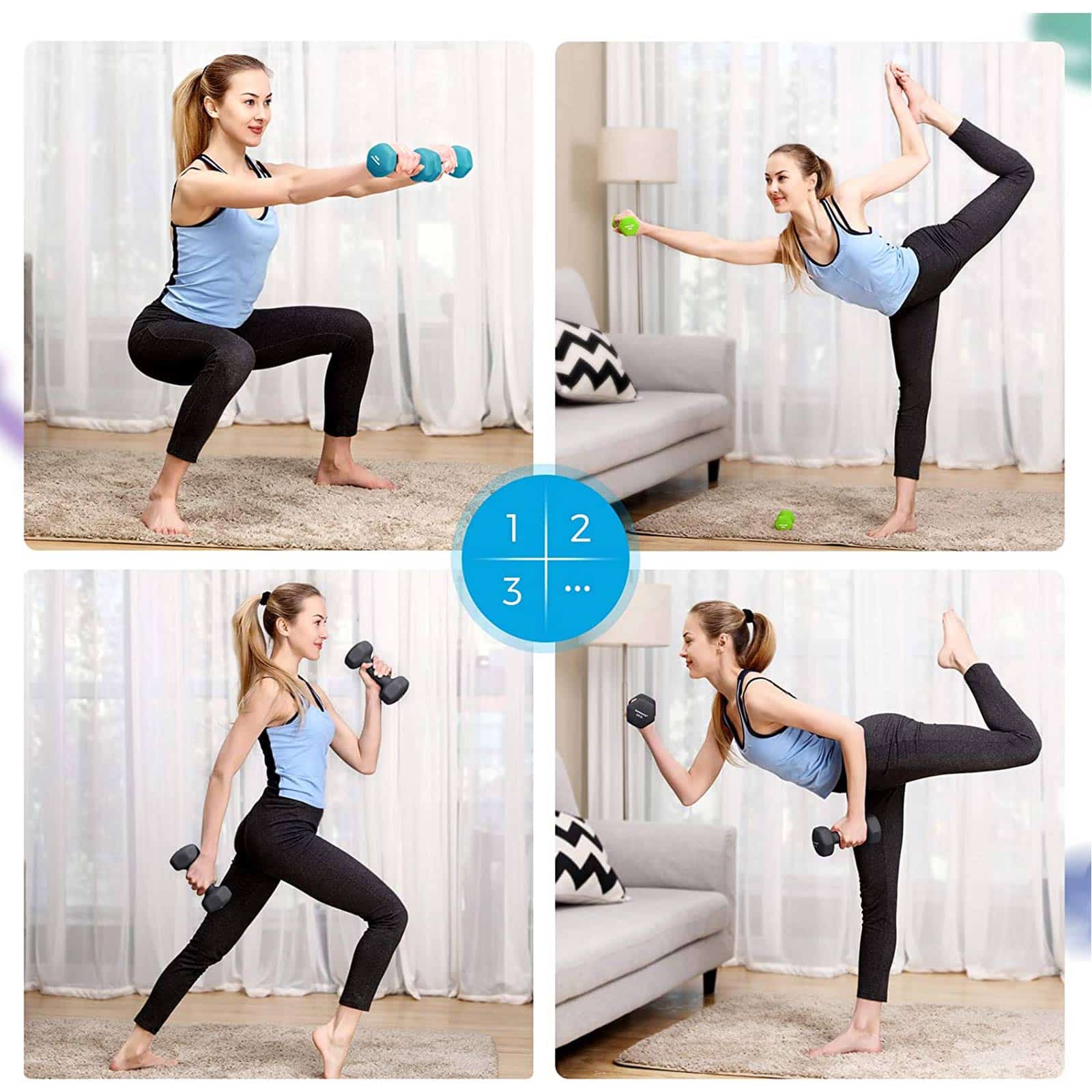 Kurzhantel-Set mit Hantelständer