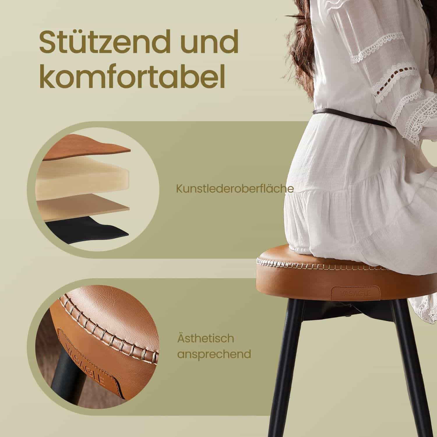 2er Set EKHO Kollektion - Esszimmerstühle karamellbraun 2er Set EKHO Kollektion - Esszimmerstühle karamellbraun