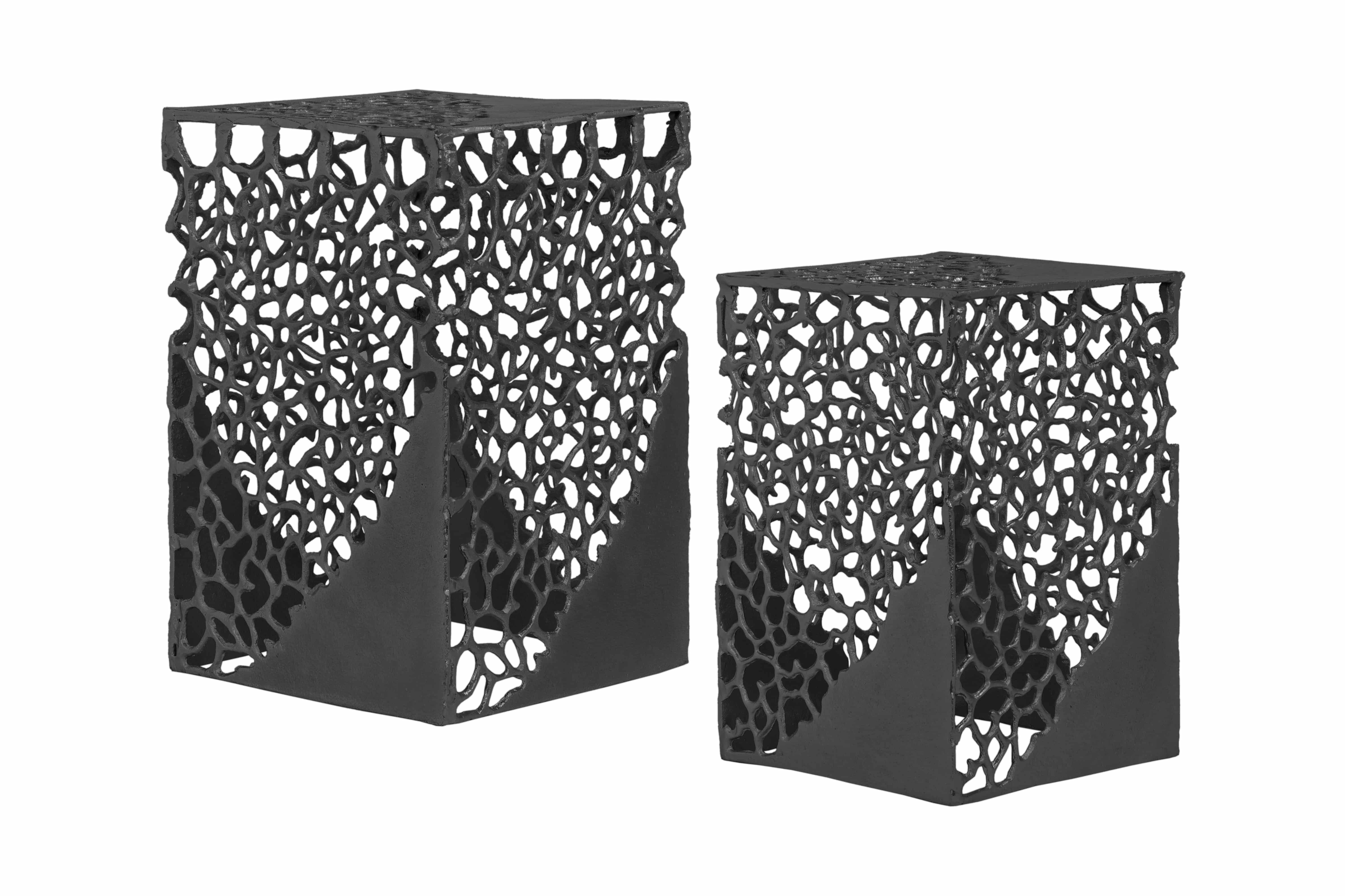 Beistelltisch Delta 125 2er-Set Schwarz Beistelltisch Delta 125 2er-Set Schwarz