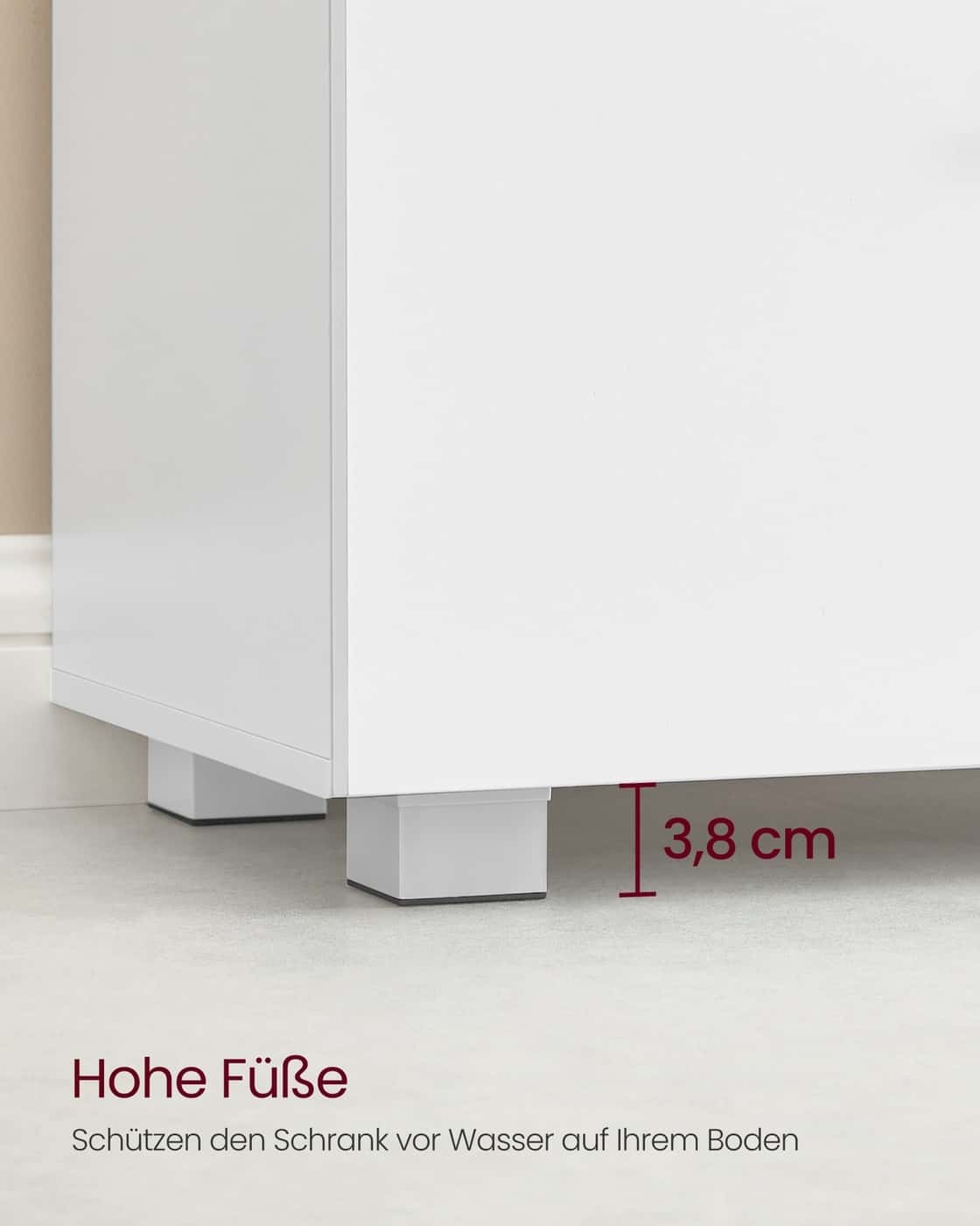 CUSTOS Kollektion - Waschbeckenunterschrank 30 x 60 x 63,8 cm mit 2 großen Schubladen wolkenweiß CUSTOS Kollektion - Waschbeckenunterschrank 30 x 60 x 63,8 cm mit 2 großen Schubladen wolkenweiß