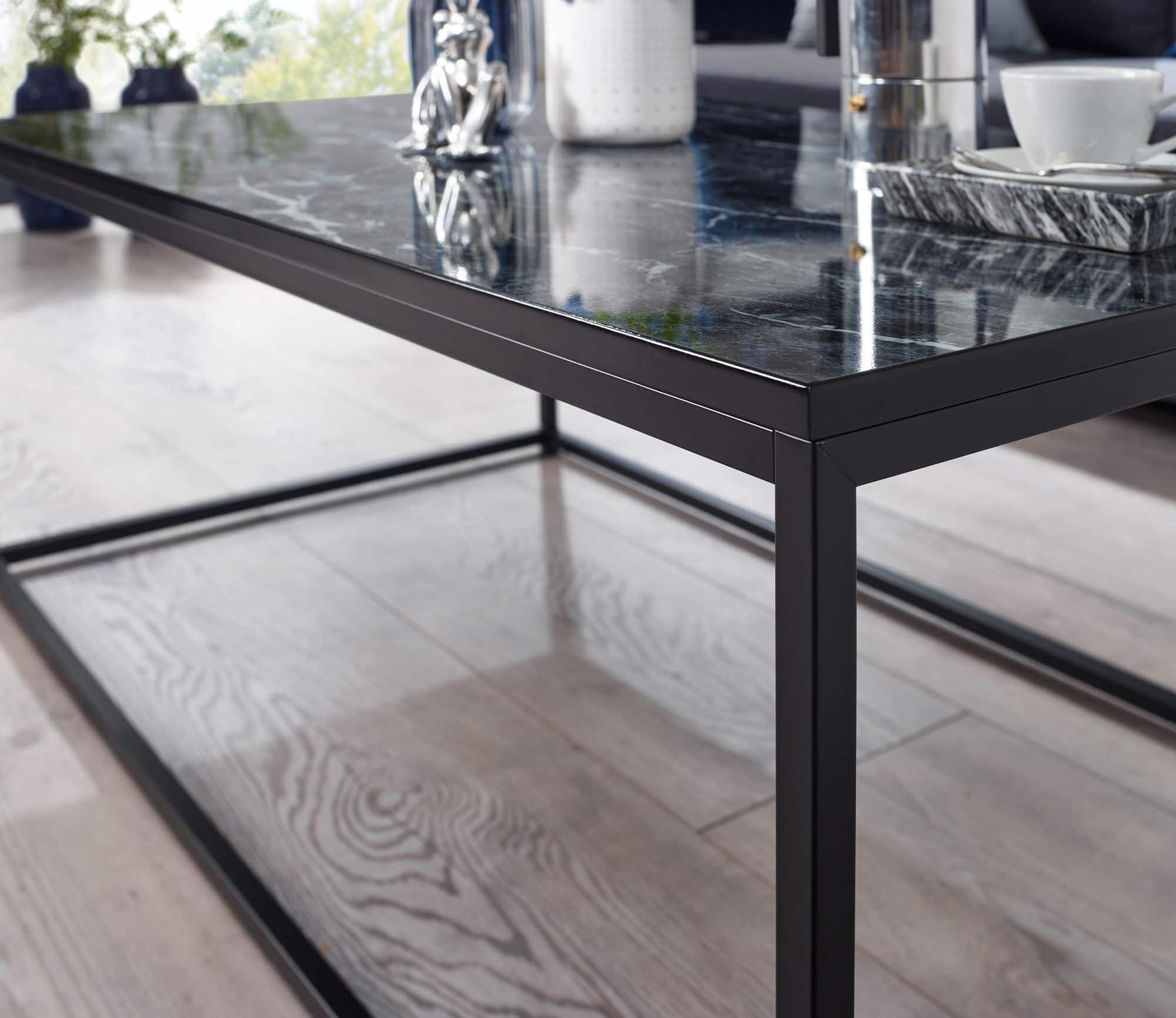 69969-Wohnling-Couchtisch-100x60x40-cm-Messing-Marmor-Optik-schwarz-WL6-607-WL6-607_2 Couchtisch 100x60x40 cm mit Marmor Optik Schwarz