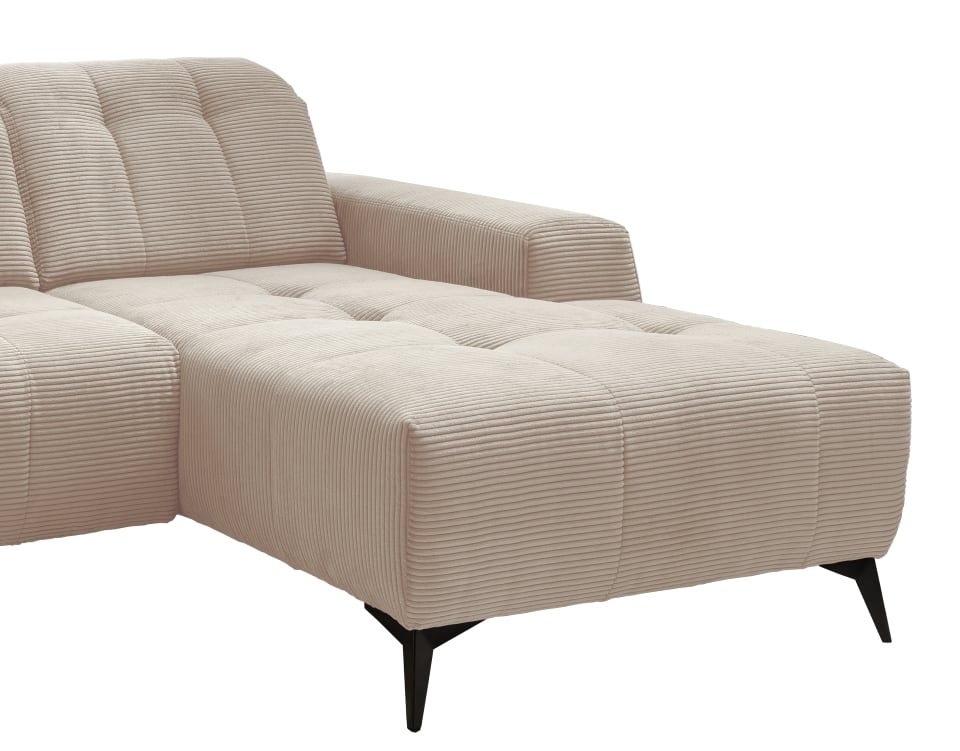 Ecksofa Sano von Benformato - Hochwertiges Cordsofa mit Elektrofunktion und verstellbaren Kopflehnen Ecksofa Sano von Benformato - Hochwertiges Cordsofa mit Elektrofunktion und verstellbaren Kopflehnen
