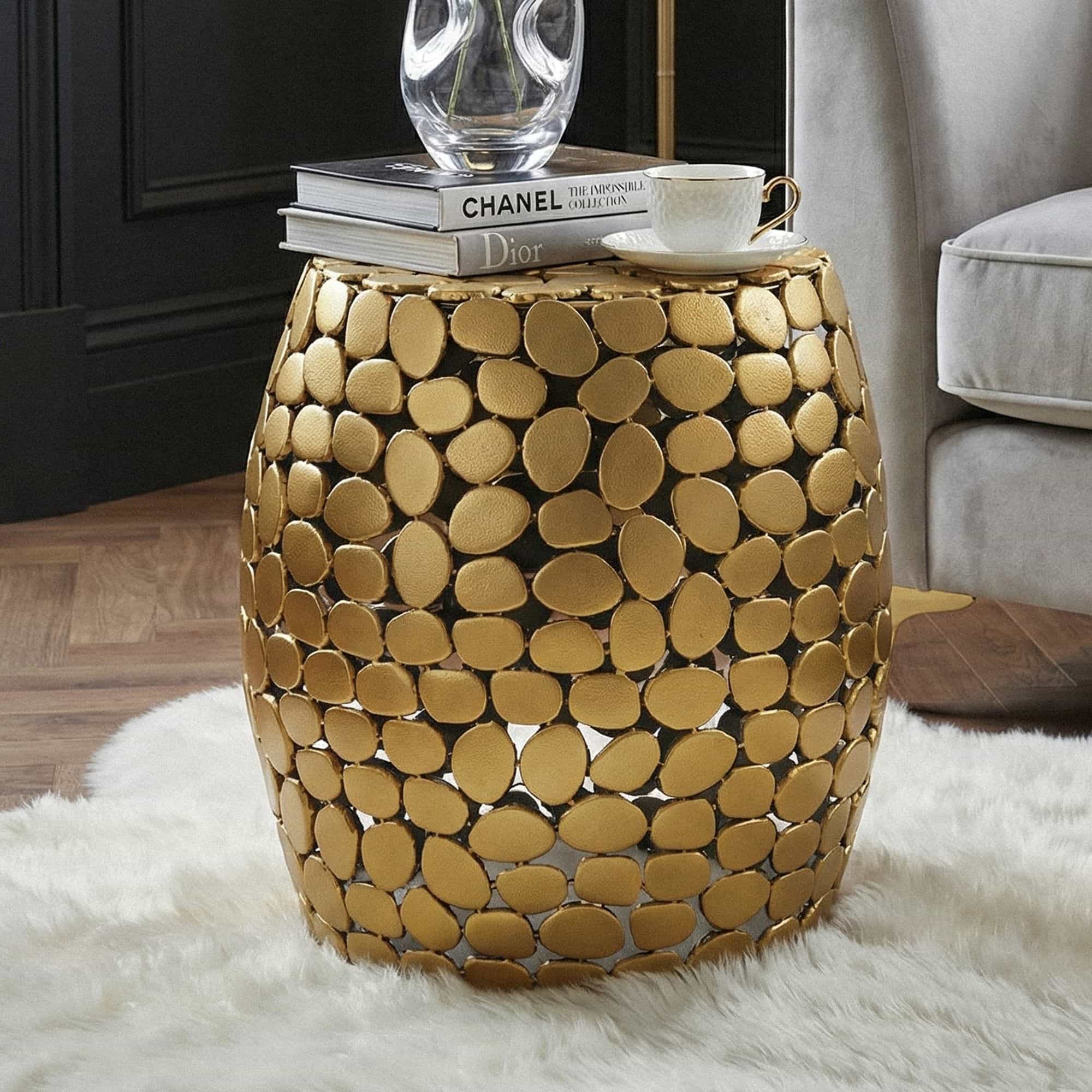 Design Beistelltisch rund 40cm aus Aluminium gold – Couchtisch Alu – kleiner Wohnzimmertisch Metall – Dekotisch Wohnzimmer Handmade Design Beistelltisch rund 40cm aus Aluminium gold – Couchtisch Alu – kleiner Wohnzimmertisch Metall – Dekotisch Wohnzimmer Handmade