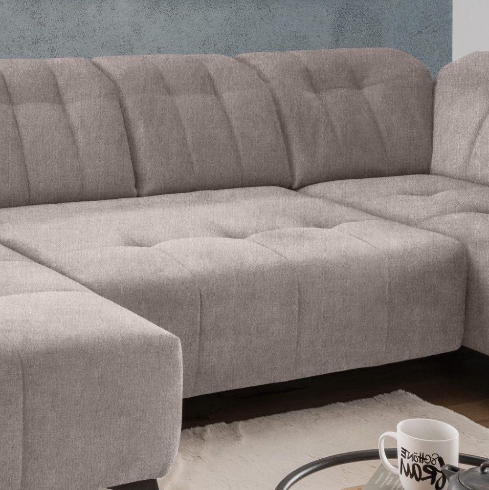 U-Form Wohnlandschaft Sano mit Elektrofunktion von Benformato | Mango 