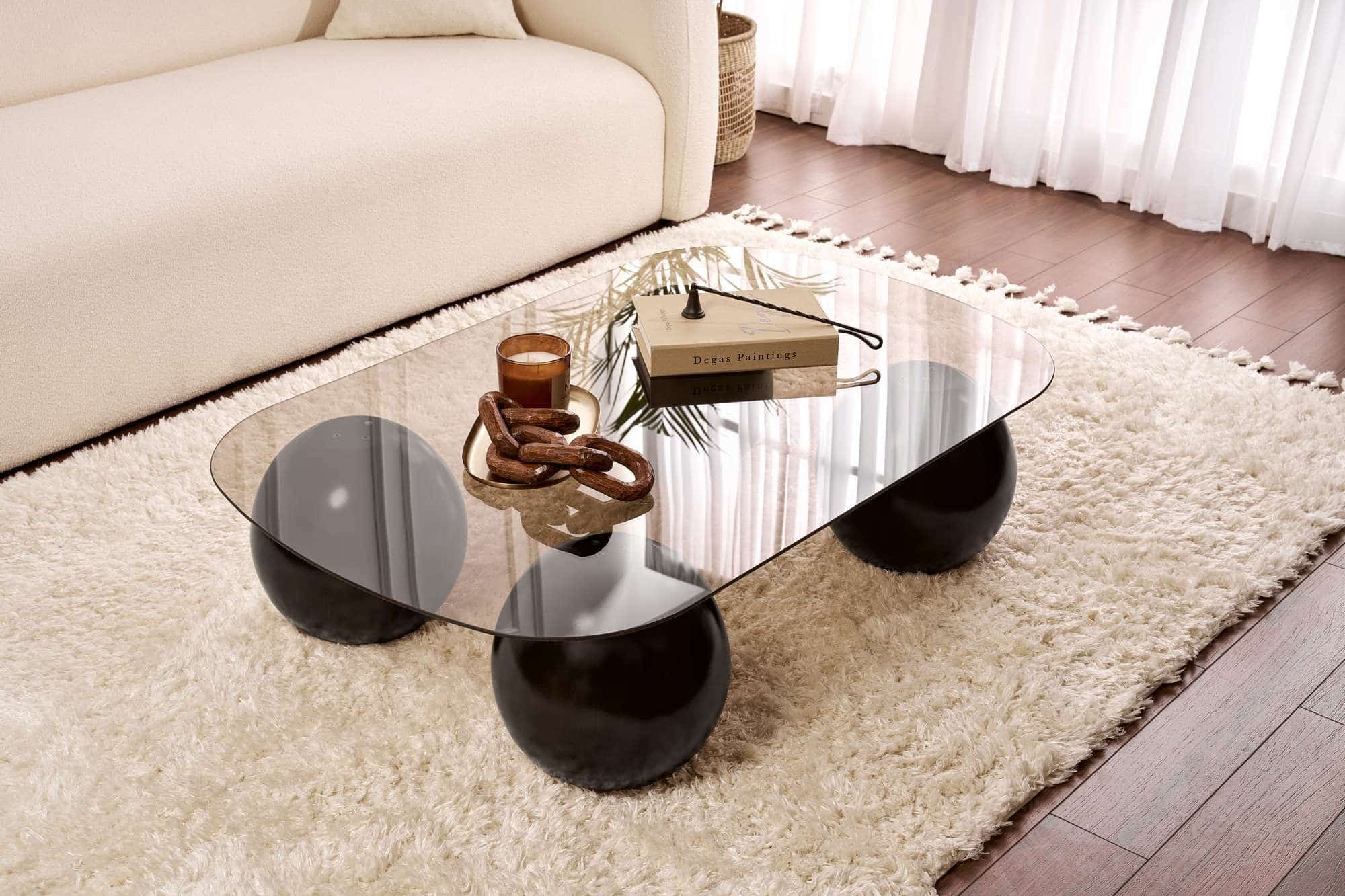 Evara - Schwarz, grau - Couchtisch