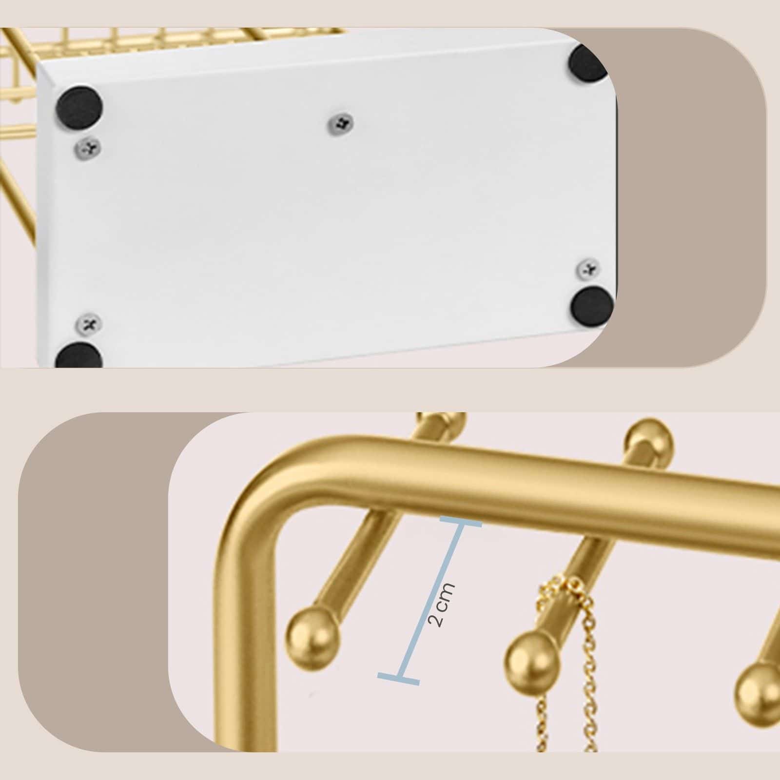 Schmuckaufbewahrung, Schmuckhalter, Metallrahmen