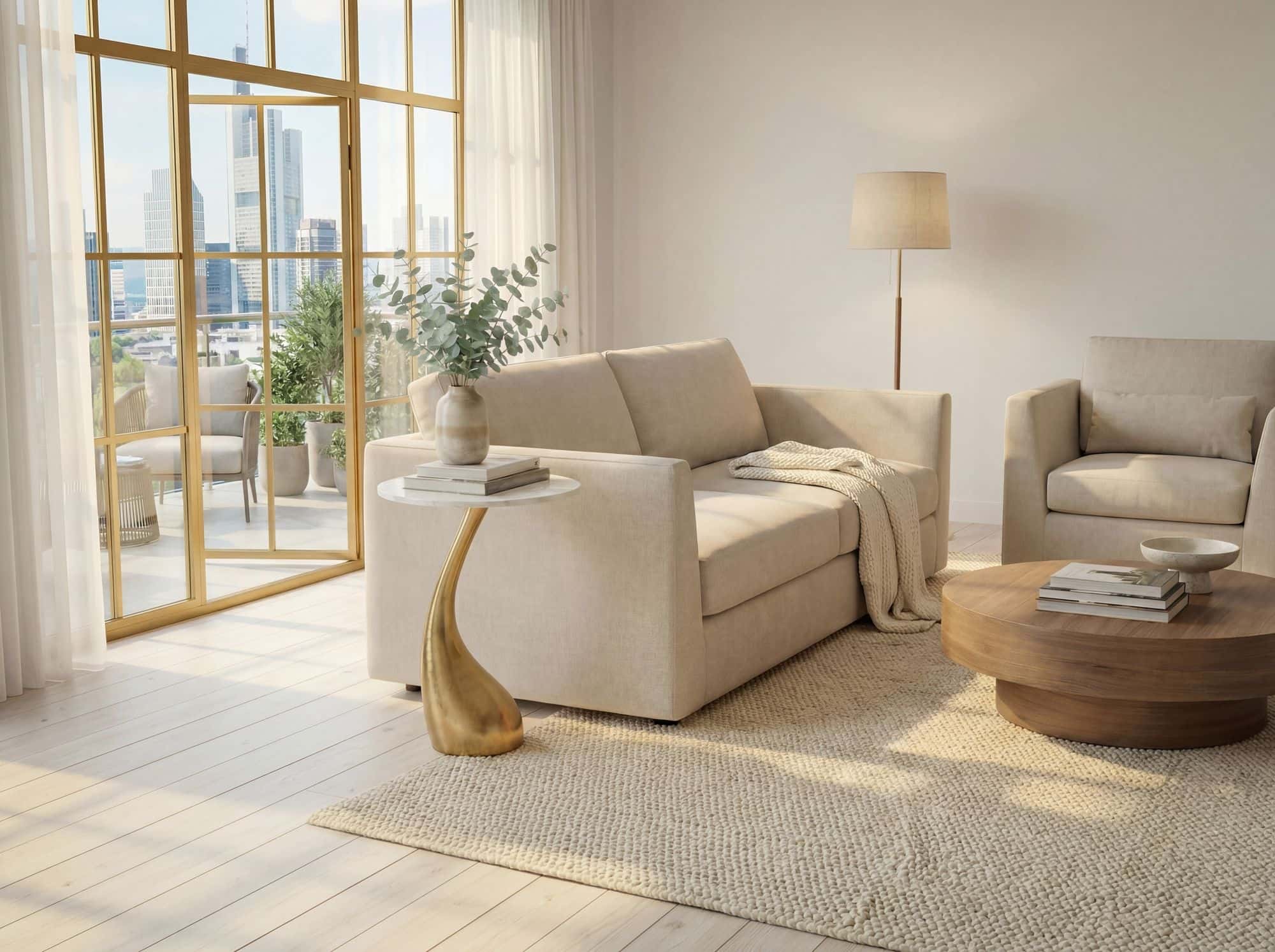 Beistelltisch 45cm Gold mit weißer Marmor Tischplatte - Couchtisch klein rund - Sofatisch Alu modern - Wohnzimmertisch Aluminium - Design Tisch Metallgestell hoch Handmade Beistelltisch 45cm Gold mit weißer Marmor Tischplatte - Couchtisch klein rund - Sofatisch Alu modern - Wohnzimmertisch Aluminium - Design Tisch Metallgestell hoch Handmade