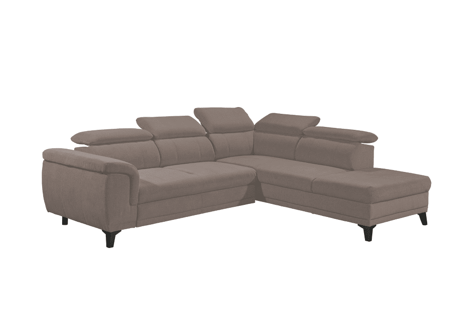 Ecksofa Albany mit Schlaffunktion und Bettkasten von Ed Exciting Design in verschiedenen Farben