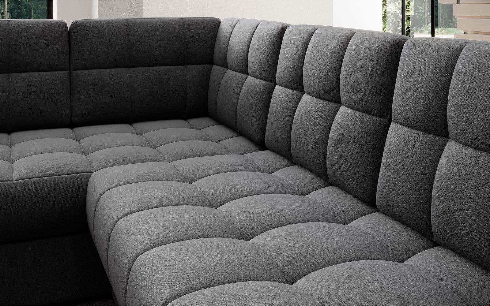 Wohnlandschaft Blewett Sola mit Schlaffunktion von Eltap Wohnlandschaft Blewett Sola mit Schlaffunktion von Eltap