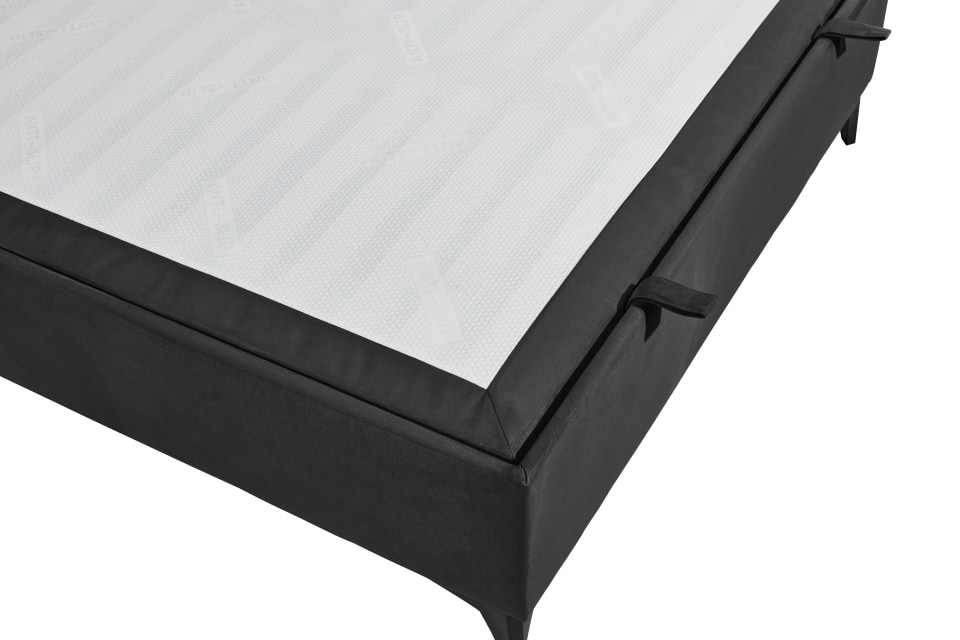 Boxbett Monroe B von ED Exciting Design Farbe Anthrazit mit Bettkasten, 9-Zonen-Tonnentaschenfederkernmatratze|Härtegrad H3/H4 – in 160x200 cm Boxbett Monroe B von ED Exciting Design Farbe Anthrazit mit Bettkasten, 9-Zonen-Tonnentaschenfederkernmatratze|Härtegrad H3/H4 – in 160x200 cm