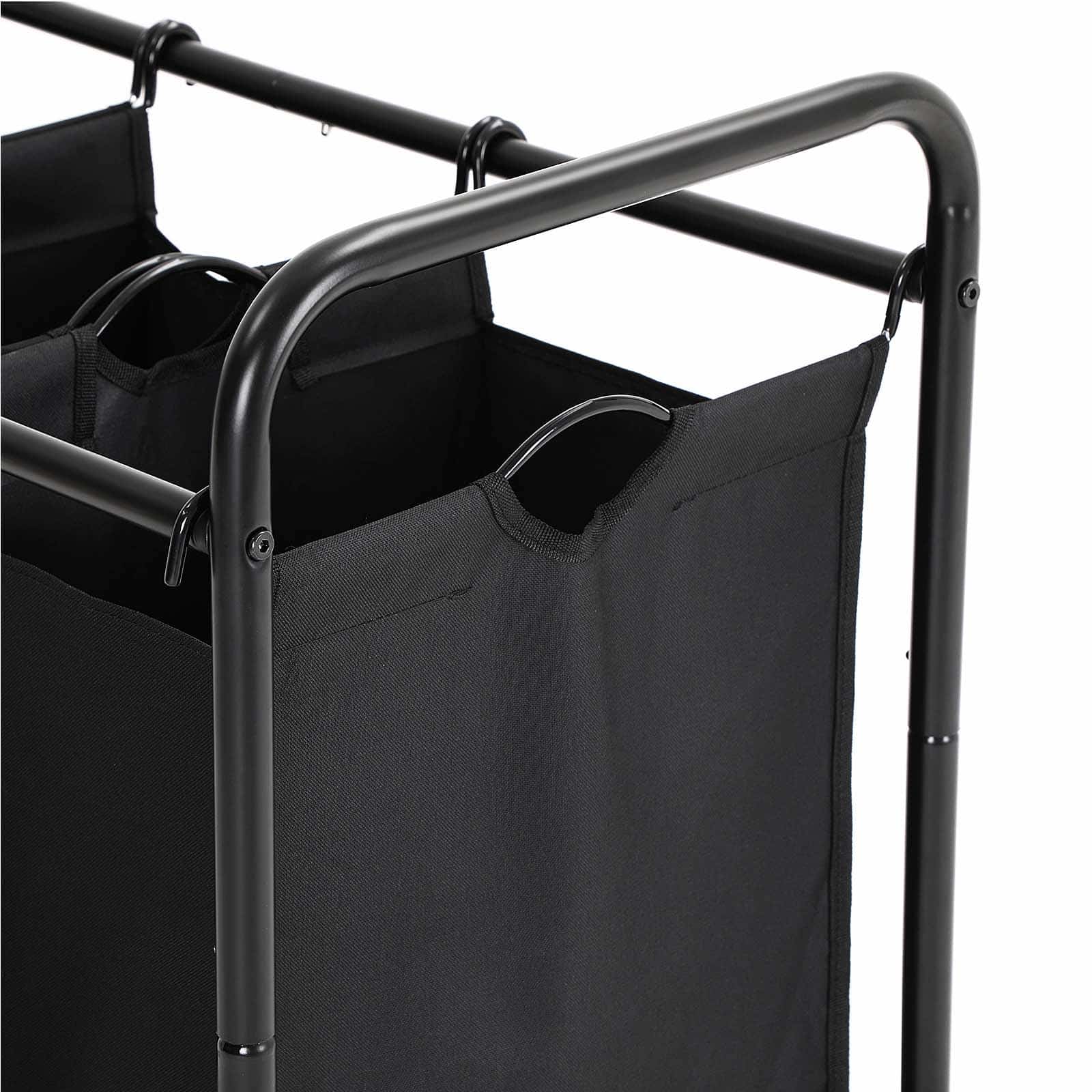 Wäschesammler 3 x 44 L Schwarz-LSF003B Wäschesammler 3 x 44 L Schwarz-LSF003B