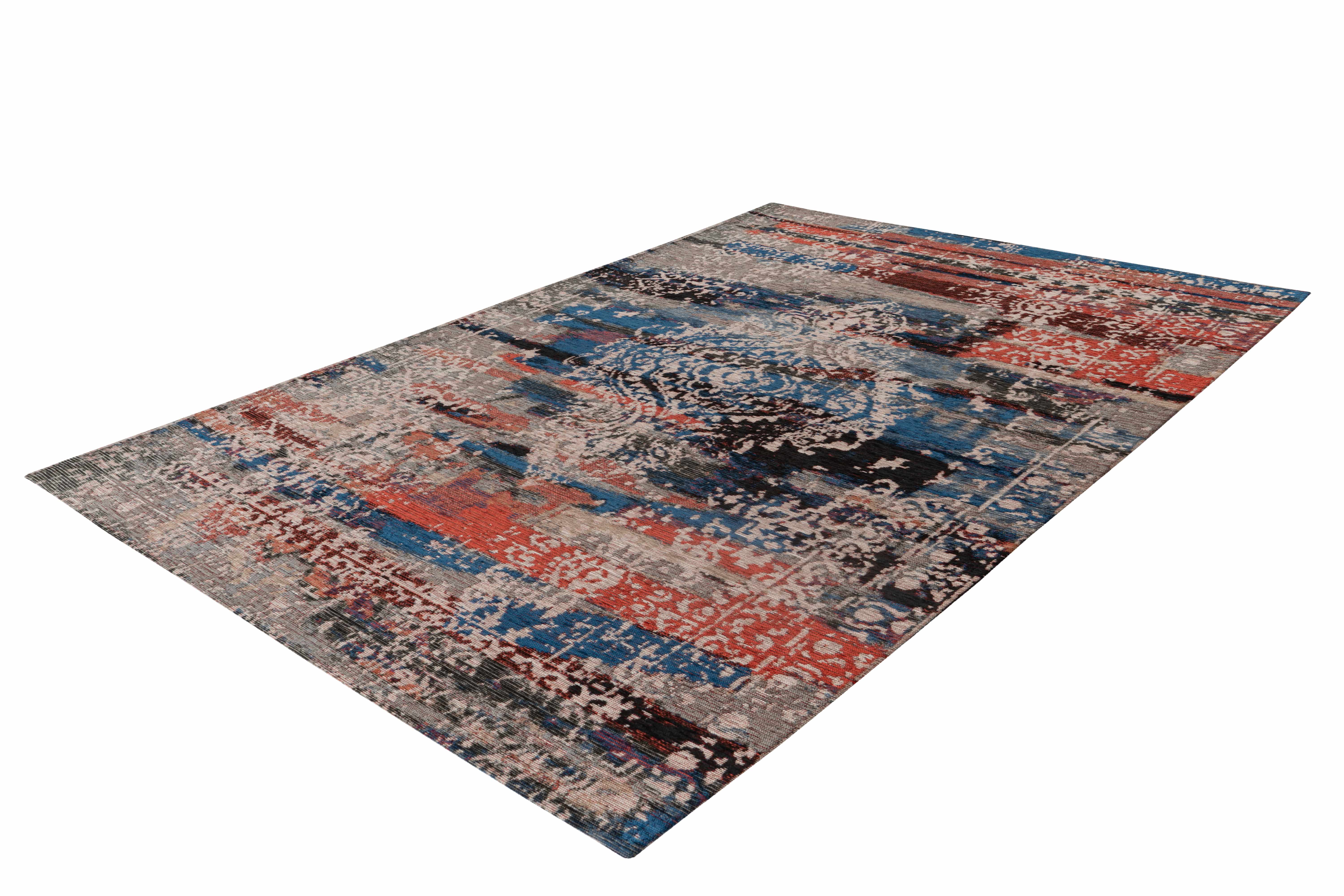Teppich Charme 425 Multi / Rot 80cm x 150cm | Vintage-Stil | Flachflor