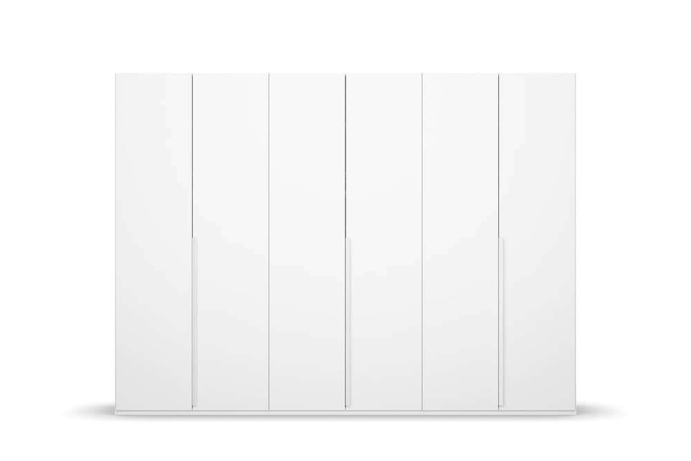 6-türiger Kleiderschrank Purisma von Rauch – Drehtürschrank in Alpinweiß, Graphit oder Seidengrau mit Schubkasteneinsatz, Innenspiegel und Krawattenhalter 6-türiger Kleiderschrank Purisma von Rauch – Drehtürschrank in Alpinweiß, Graphit oder Seidengrau mit Schubkasteneinsatz, Innenspiegel und Krawattenhalter