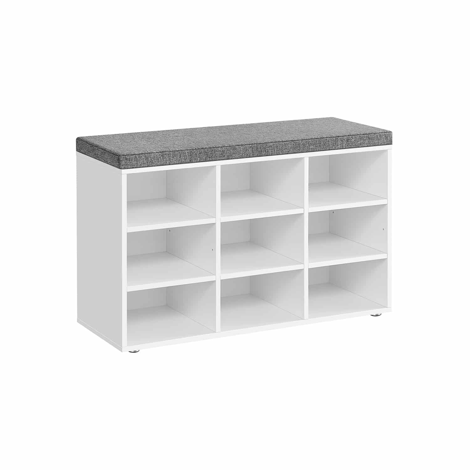 Schuhbank Kissen und 9 Fächern