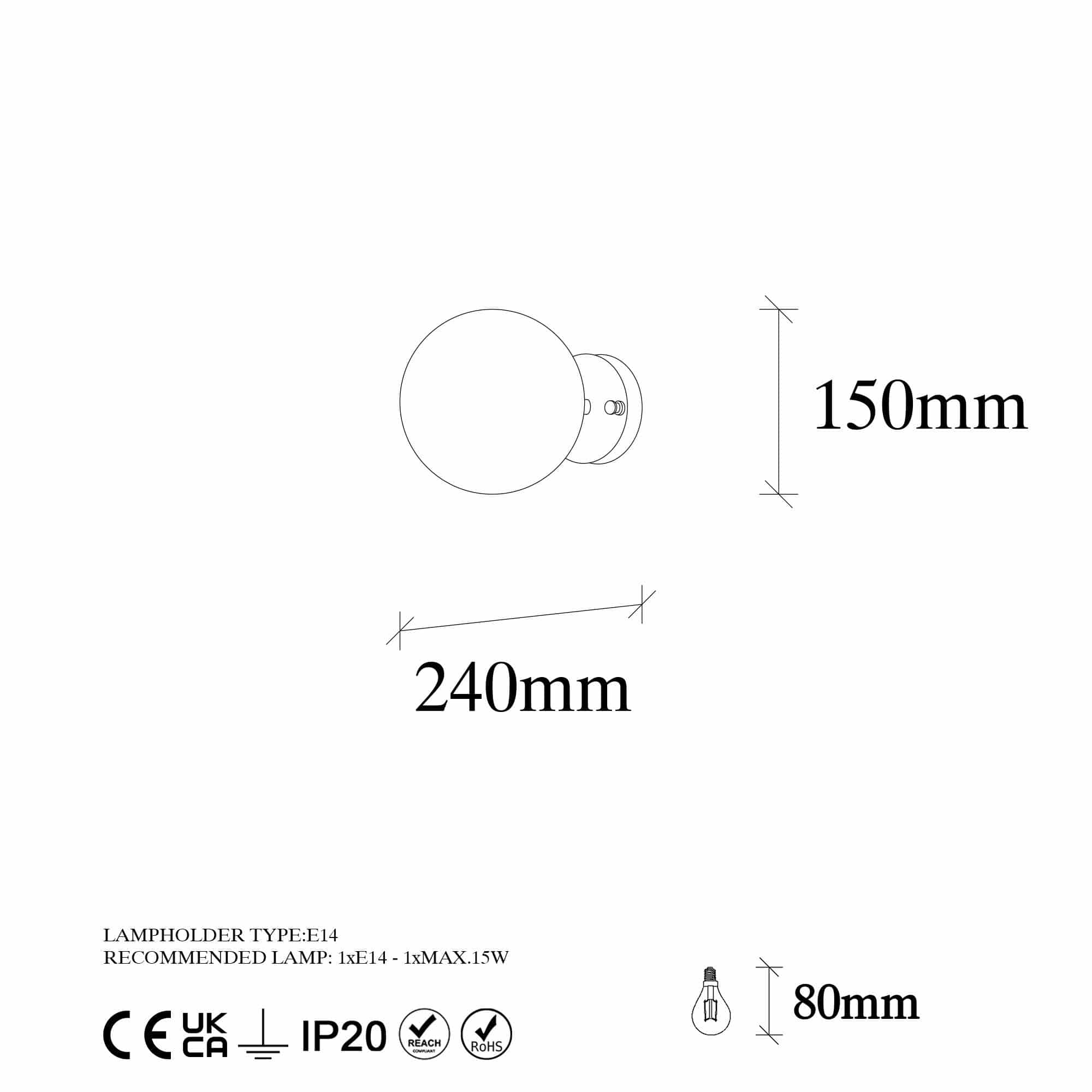 Atmaca - 10240 - Wandleuchte