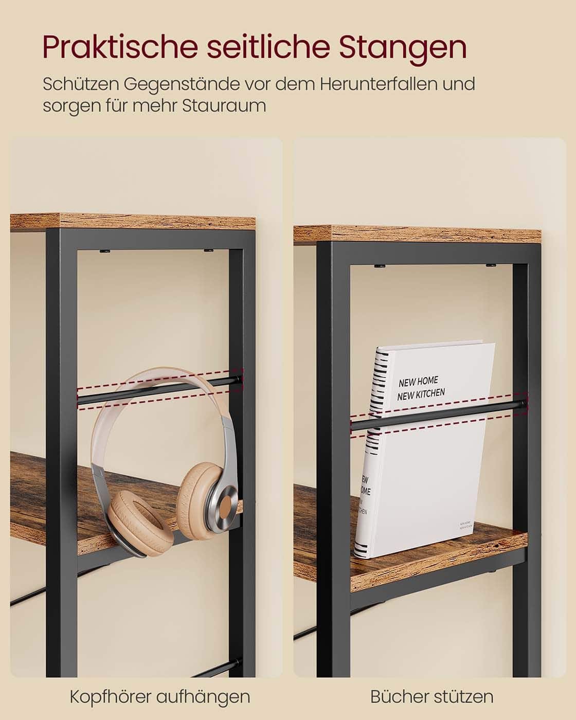 Bücherregal mit 4 Ebenen Bücherregal mit 4 Ebenen