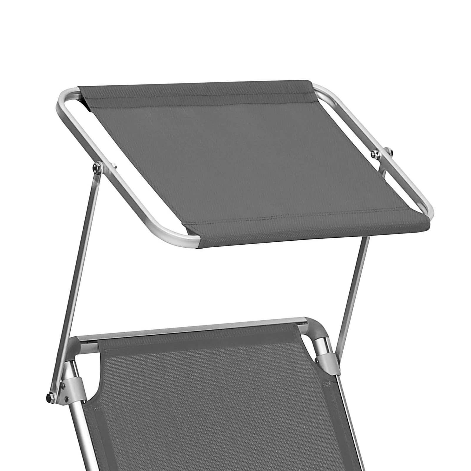 Gartenliege mit Sonnendach-B34GCB19GYV1 Gartenliege mit Sonnendach-B34GCB19GYV1