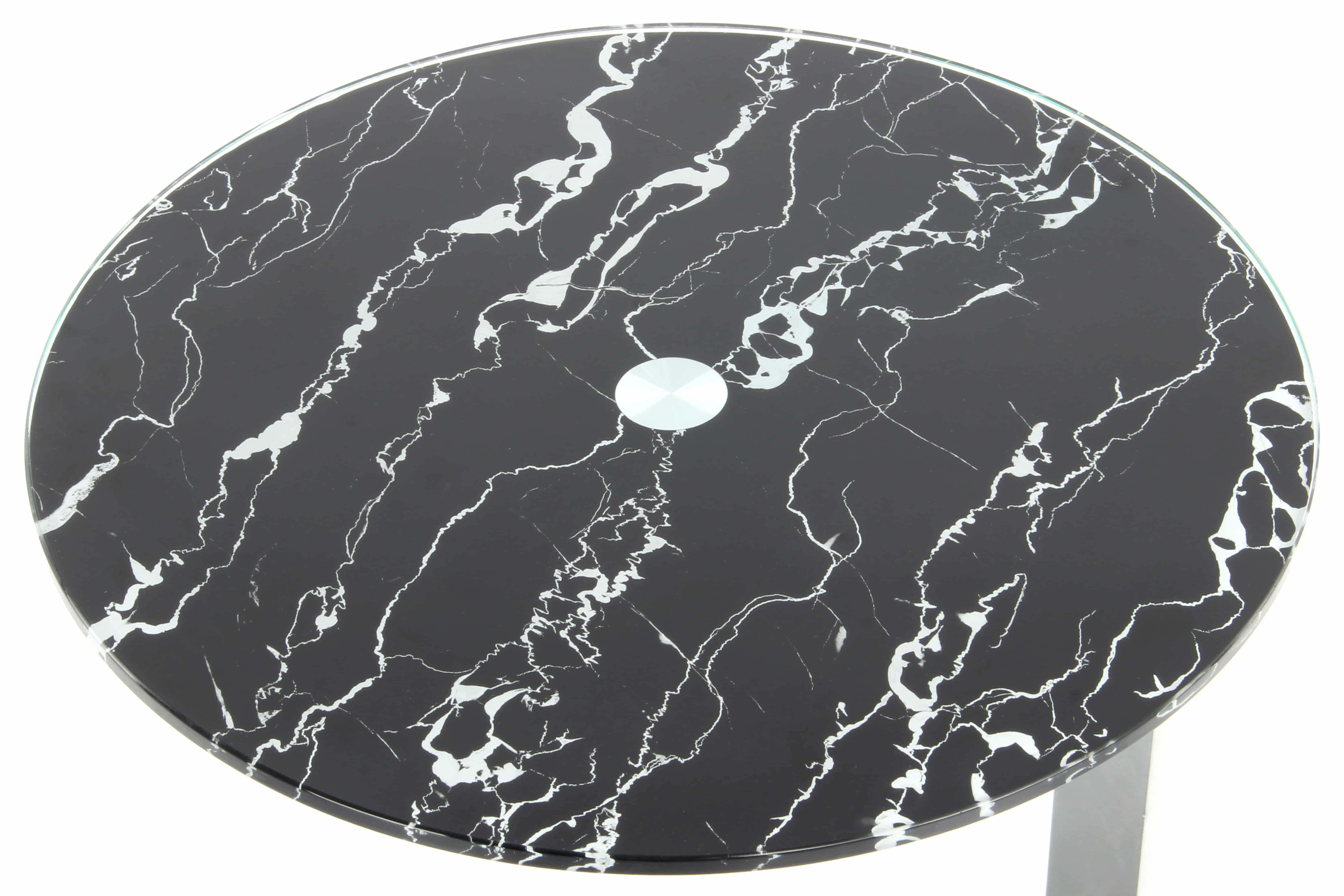 Beistelltisch Quentin 525 Silber / Schwarz