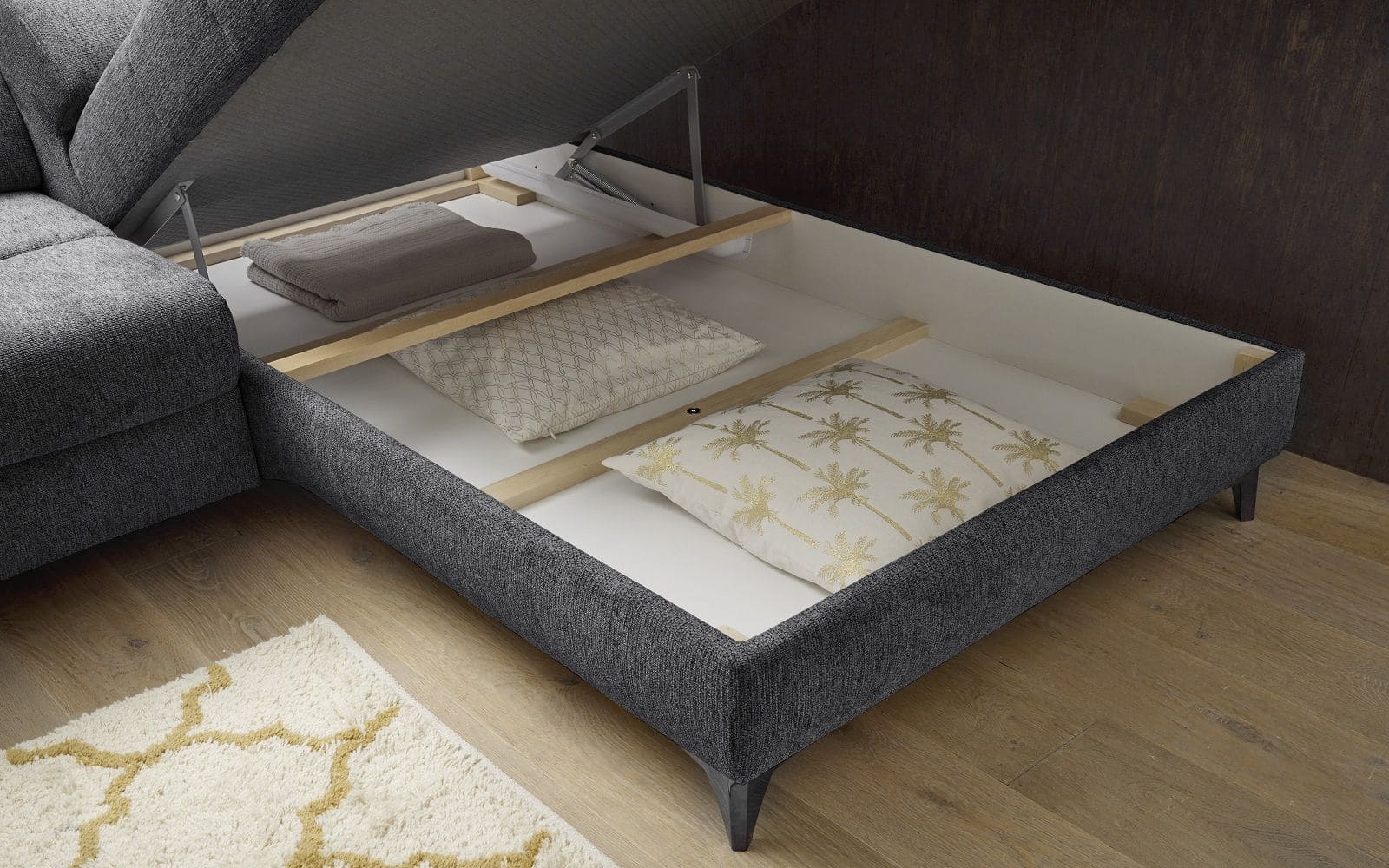 Ecksofa mit elektronischer Wallaway-Funktion | USB-Anschluss - Sydney Ecksofa mit elektronischer Wallaway-Funktion | USB-Anschluss - Sydney