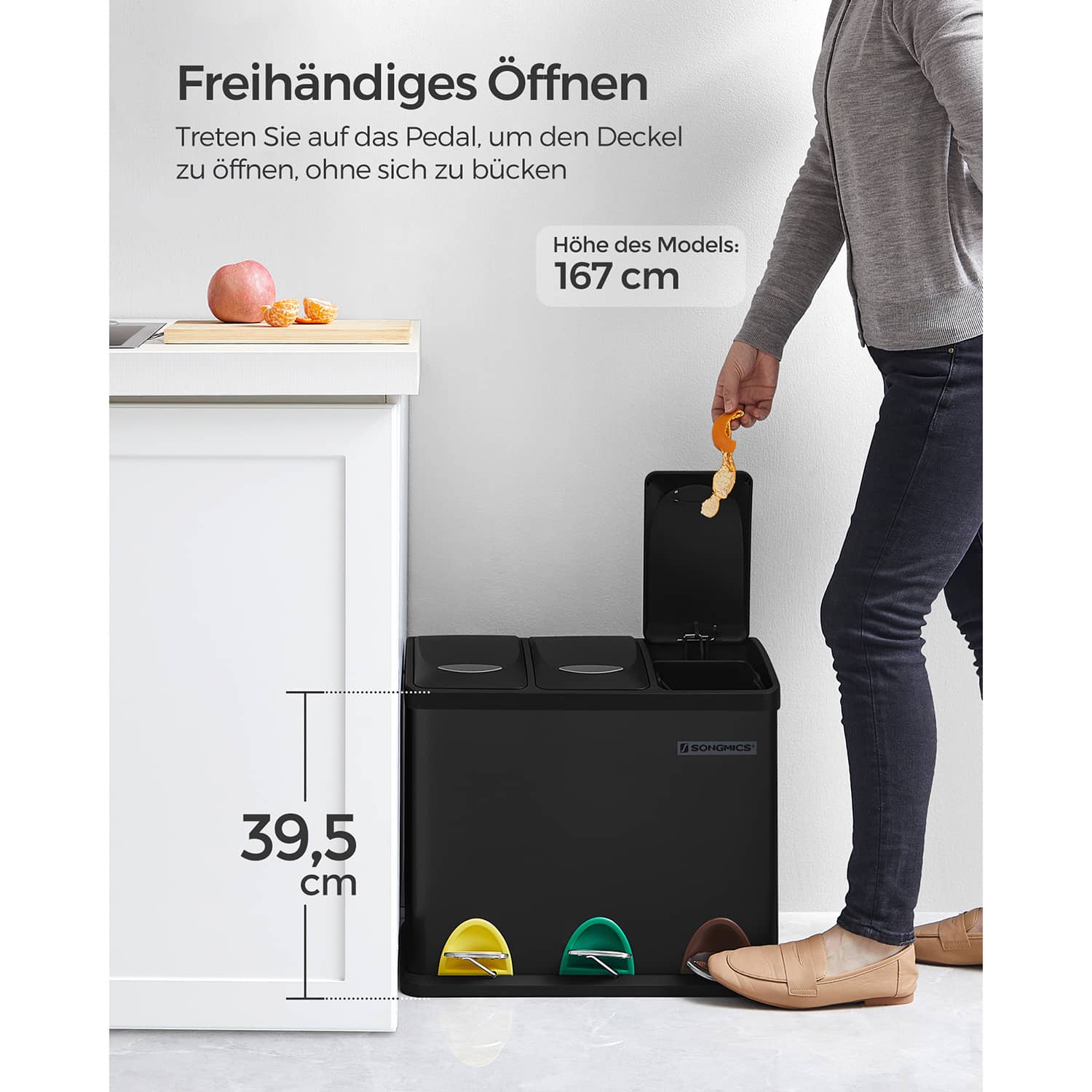 Mülleimer 24 Liter-B34LTB24BK Mülleimer 24 Liter-B34LTB24BK