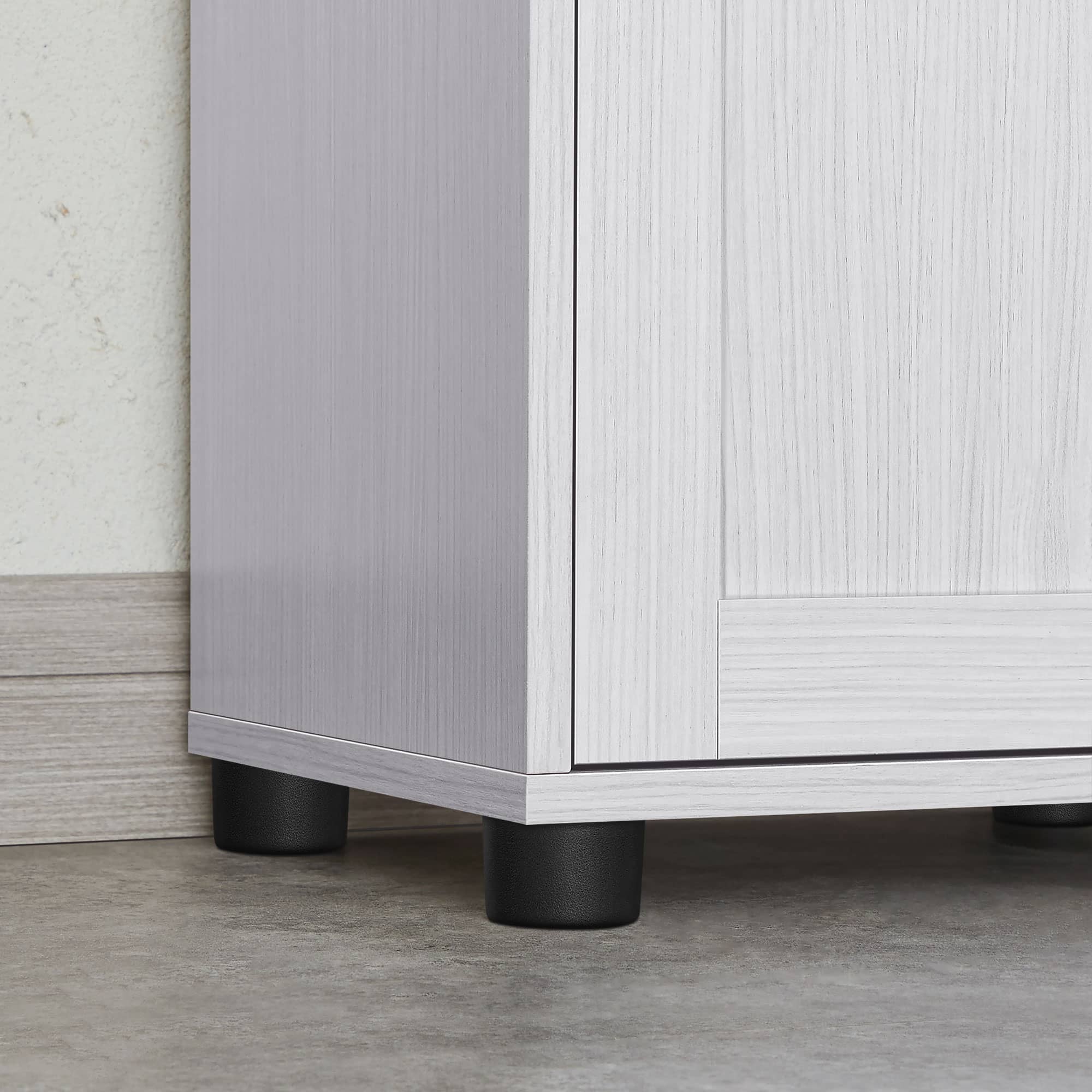 Badschrank mit höhenverstellbaren Ablagen Weiß-B34BBK163T44 Badschrank mit höhenverstellbaren Ablagen Weiß-B34BBK163T44