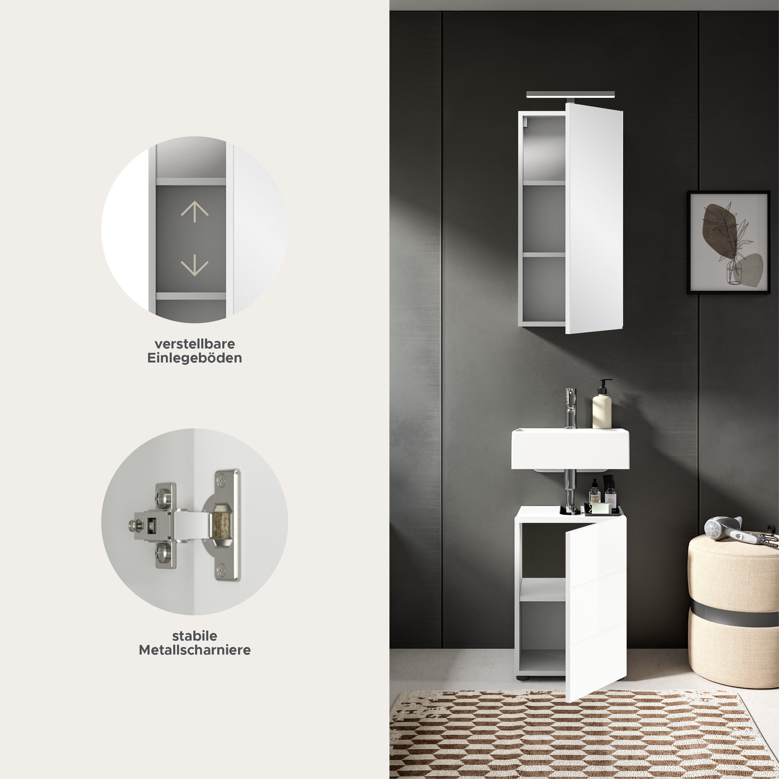 Vira Badkombination inkl. Beleuchtung