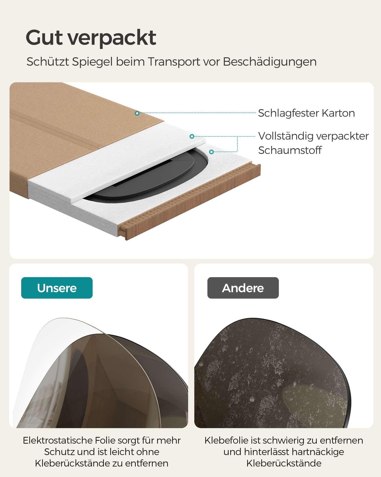 Wandspiegel Gebogene Ecke rahmenlos schwarz Wandspiegel Gebogene Ecke rahmenlos schwarz