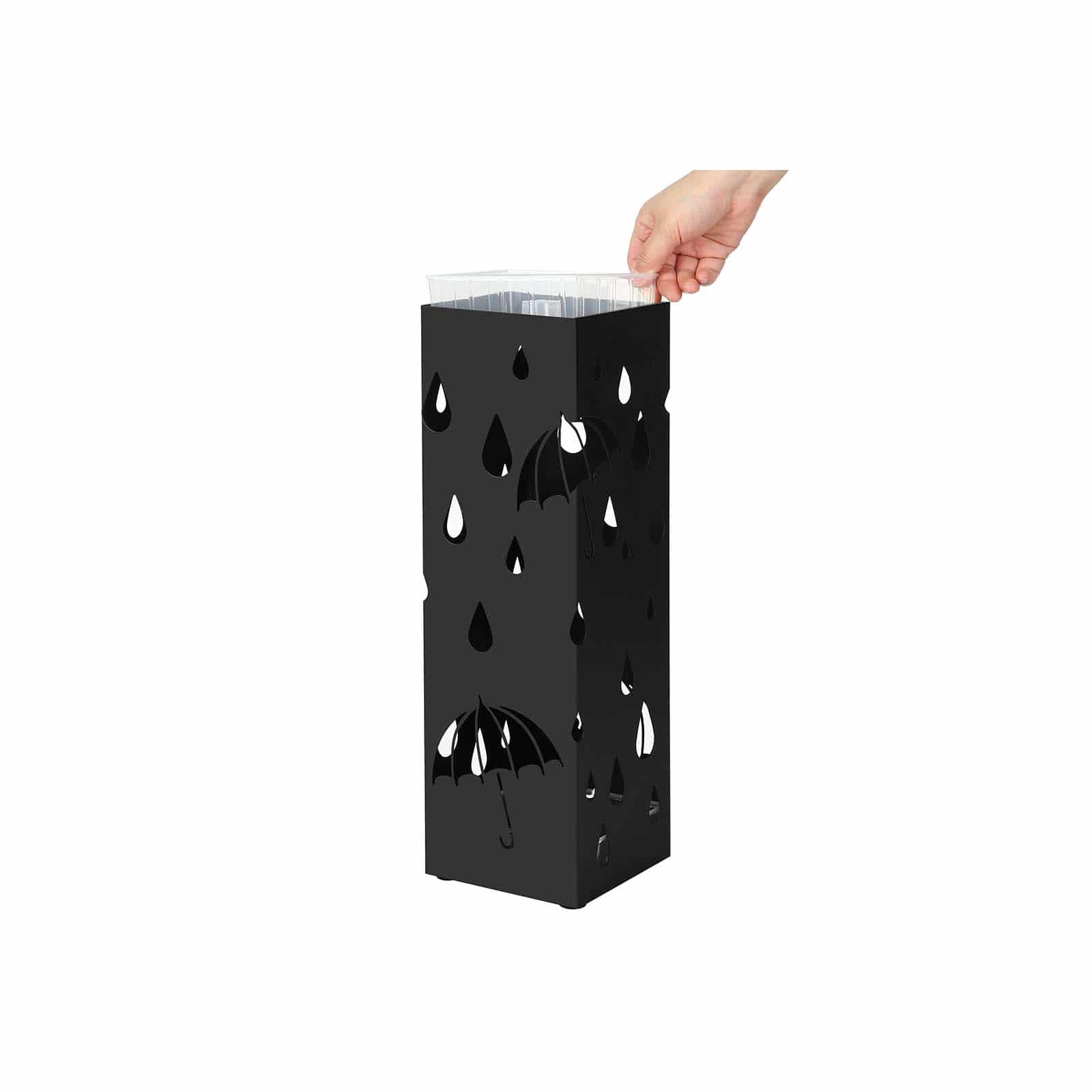 Reizender Schirmständer Schwarz-LUC49B Reizender Schirmständer Schwarz-LUC49B