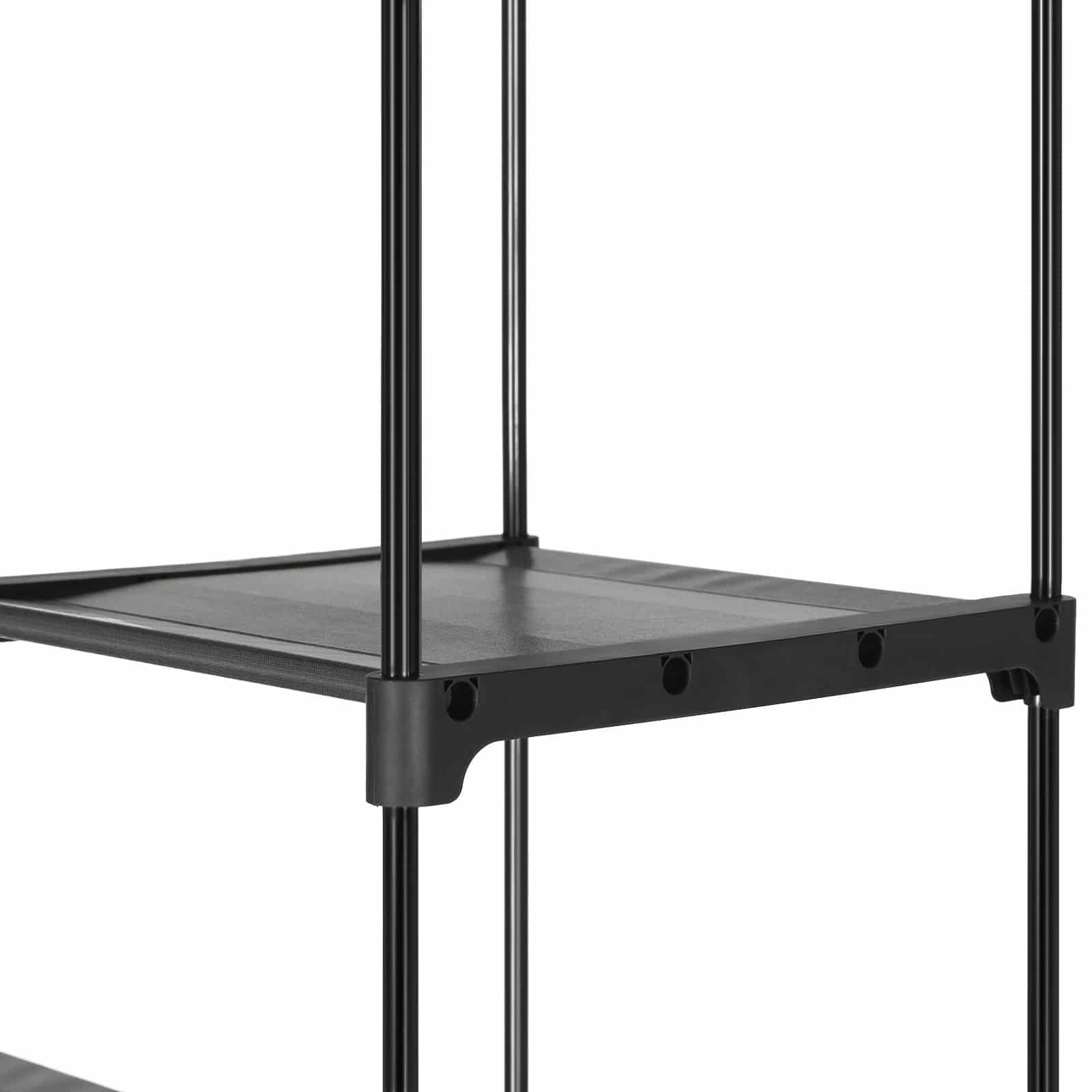 Stoffschrank mit Kleiderstangen Stoffschrank mit Kleiderstangen