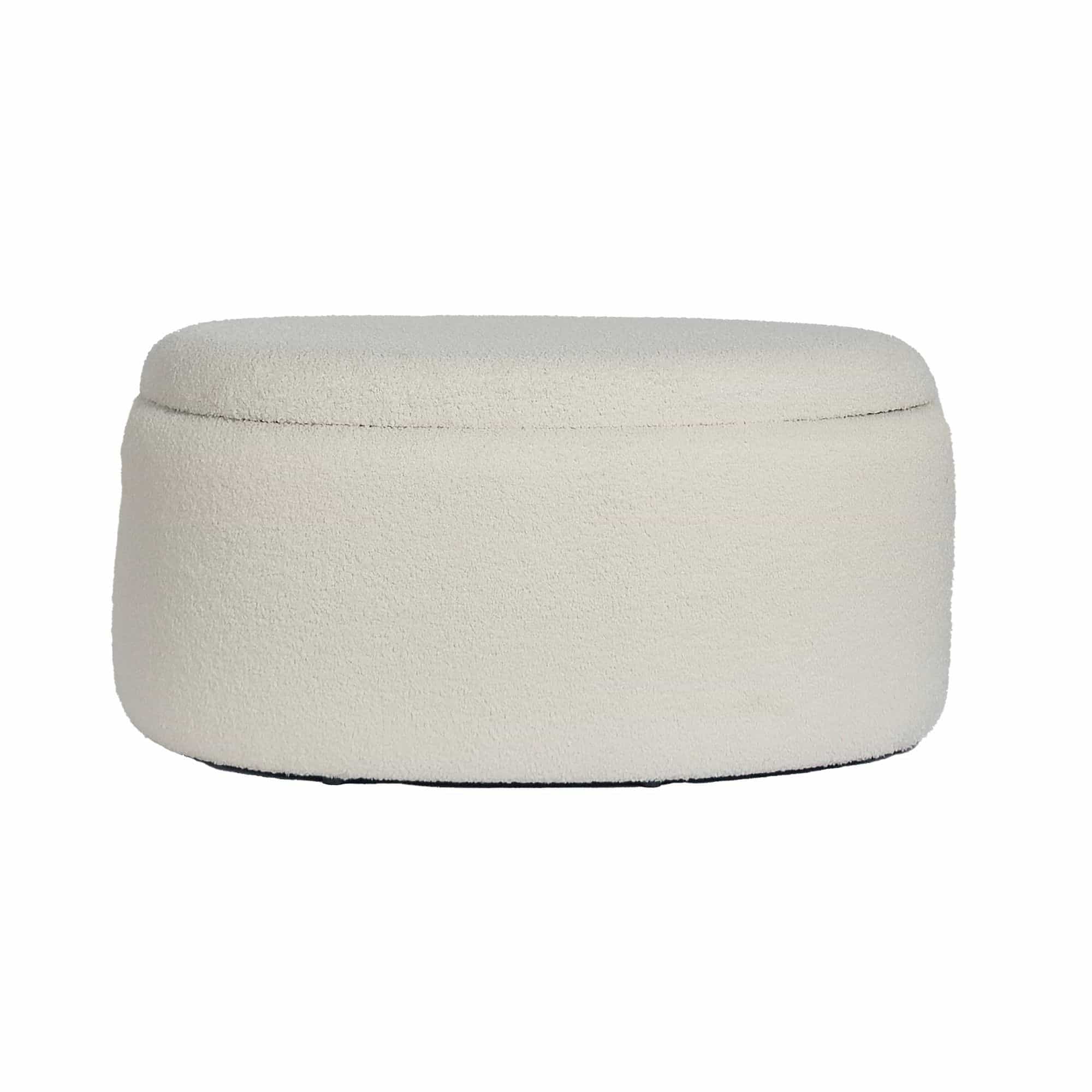 Sitzhocker mit Stauraum Stoff oval 81 cm Sitzhocker mit Stauraum Stoff oval 81 cm