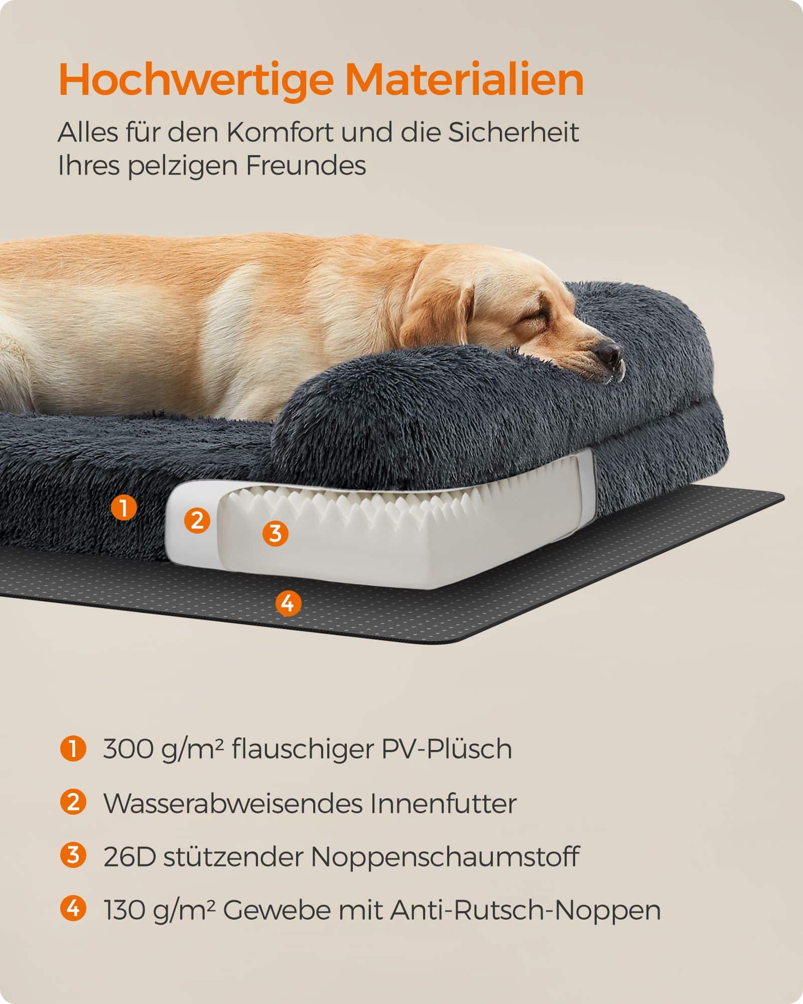 Hundebett XXL Bezug abnehmbar und waschbar Hundebett XXL Bezug abnehmbar und waschbar