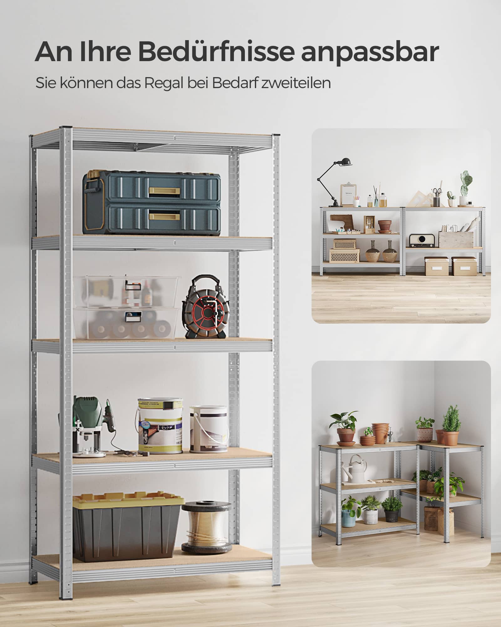 Lagerregal mit 5 Ebenen-B34GLR050E01 Lagerregal mit 5 Ebenen-B34GLR050E01