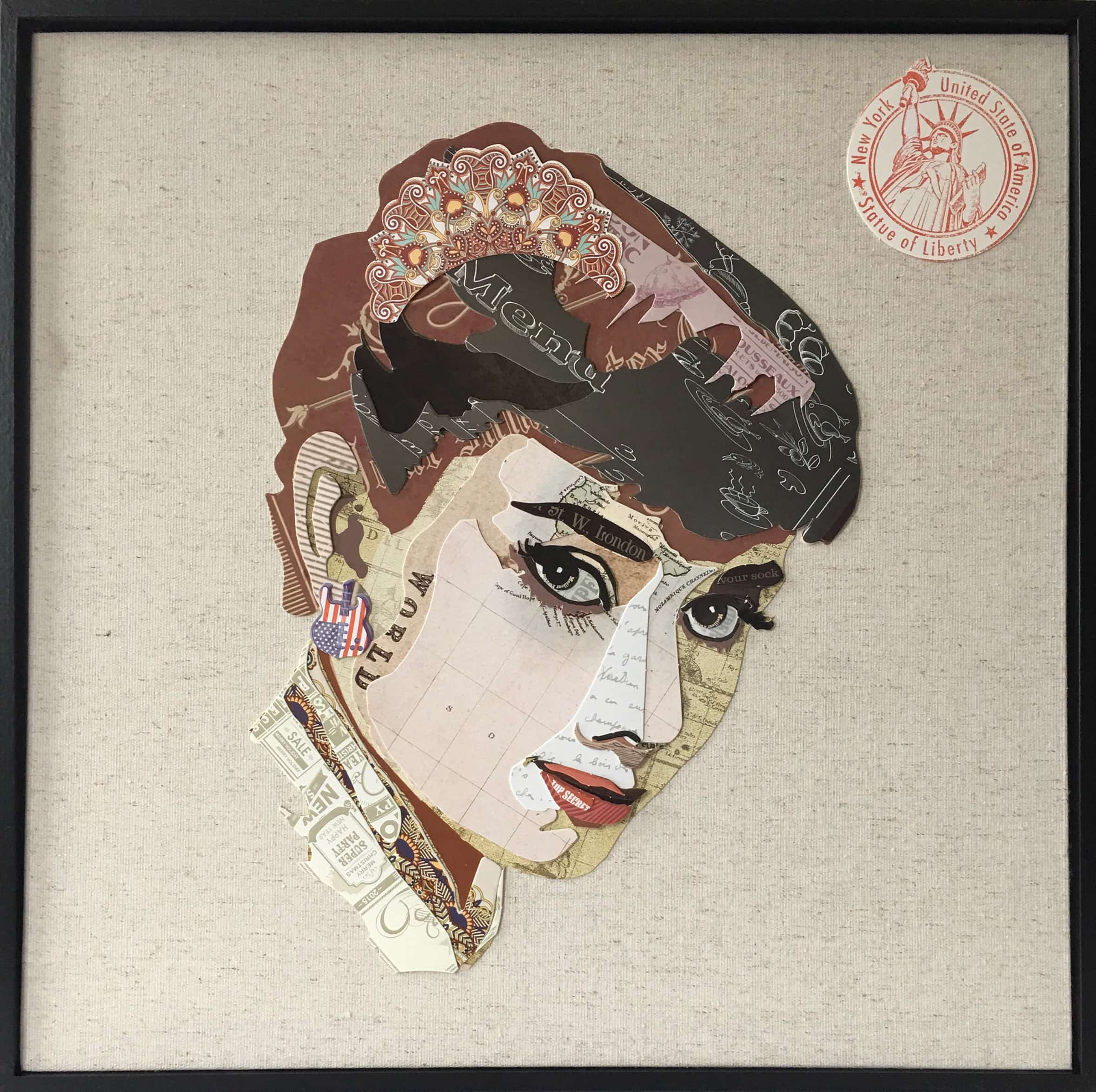 Papier Wandbild Actress 52cm x 52cm Papier Wandbild Actress 52cm x 52cm