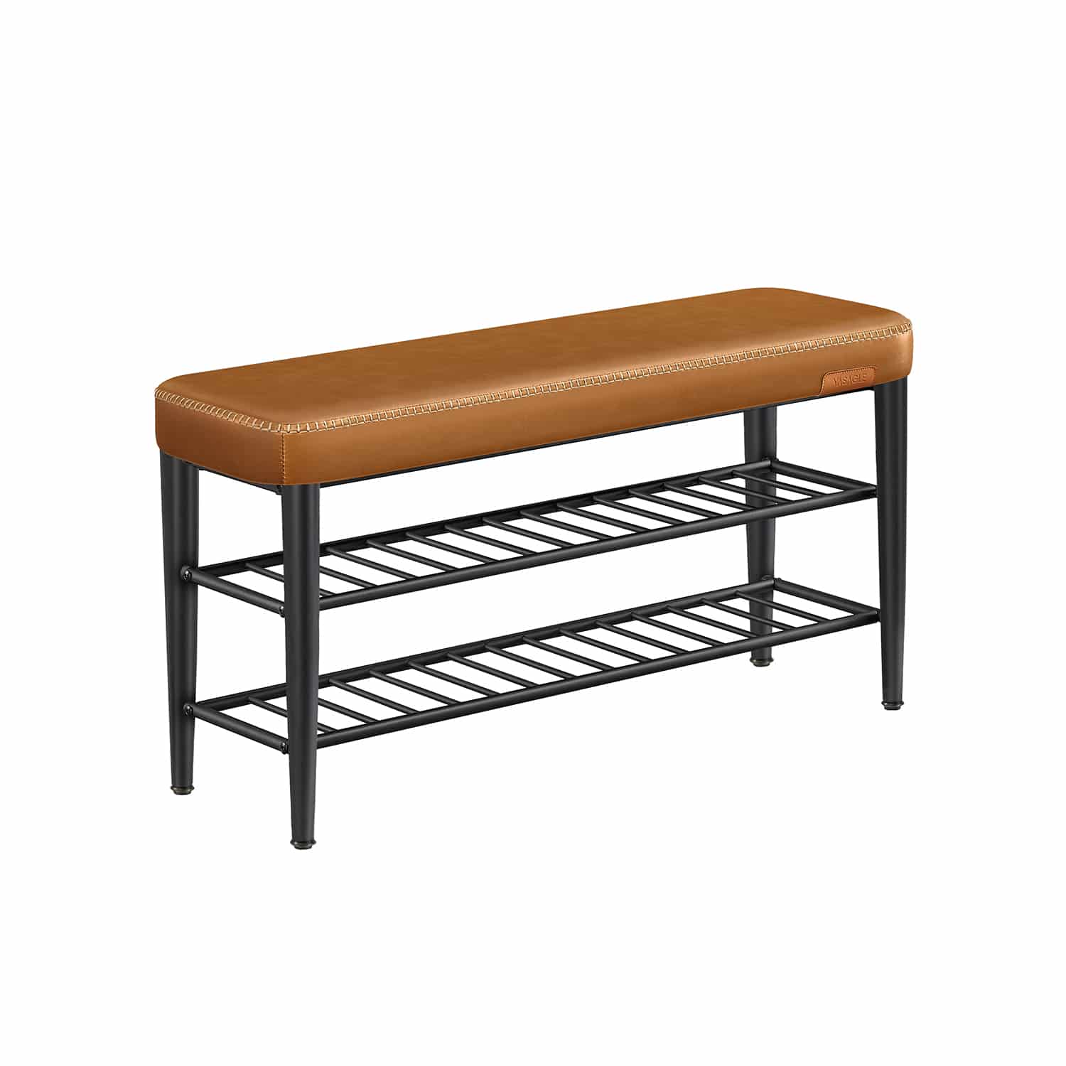 EKHO Kollektion Schuhbank mit Nähten 30 x 100 x 50 cm karamellbraun