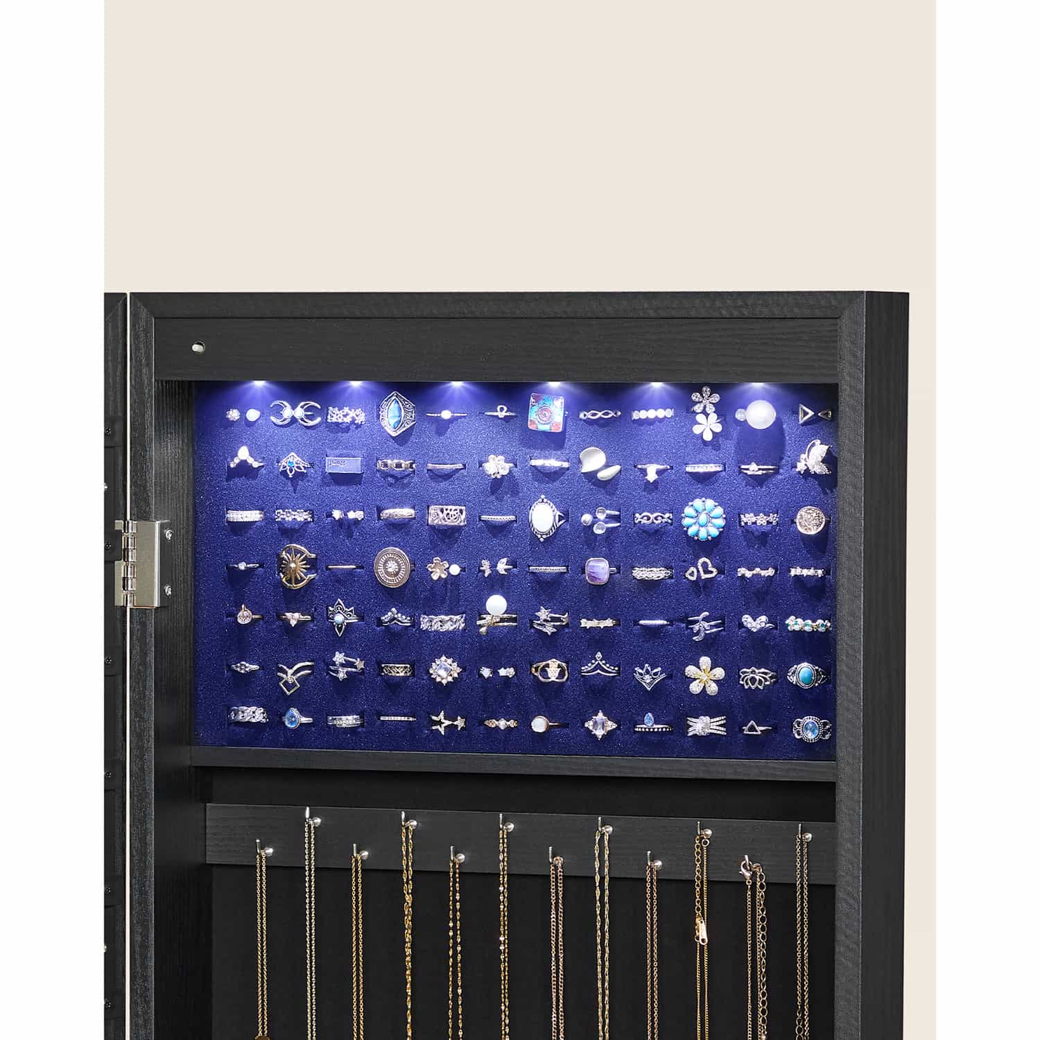 Schmuckschrank mit Spiegel hängend Schmuckschrank mit Spiegel hängend