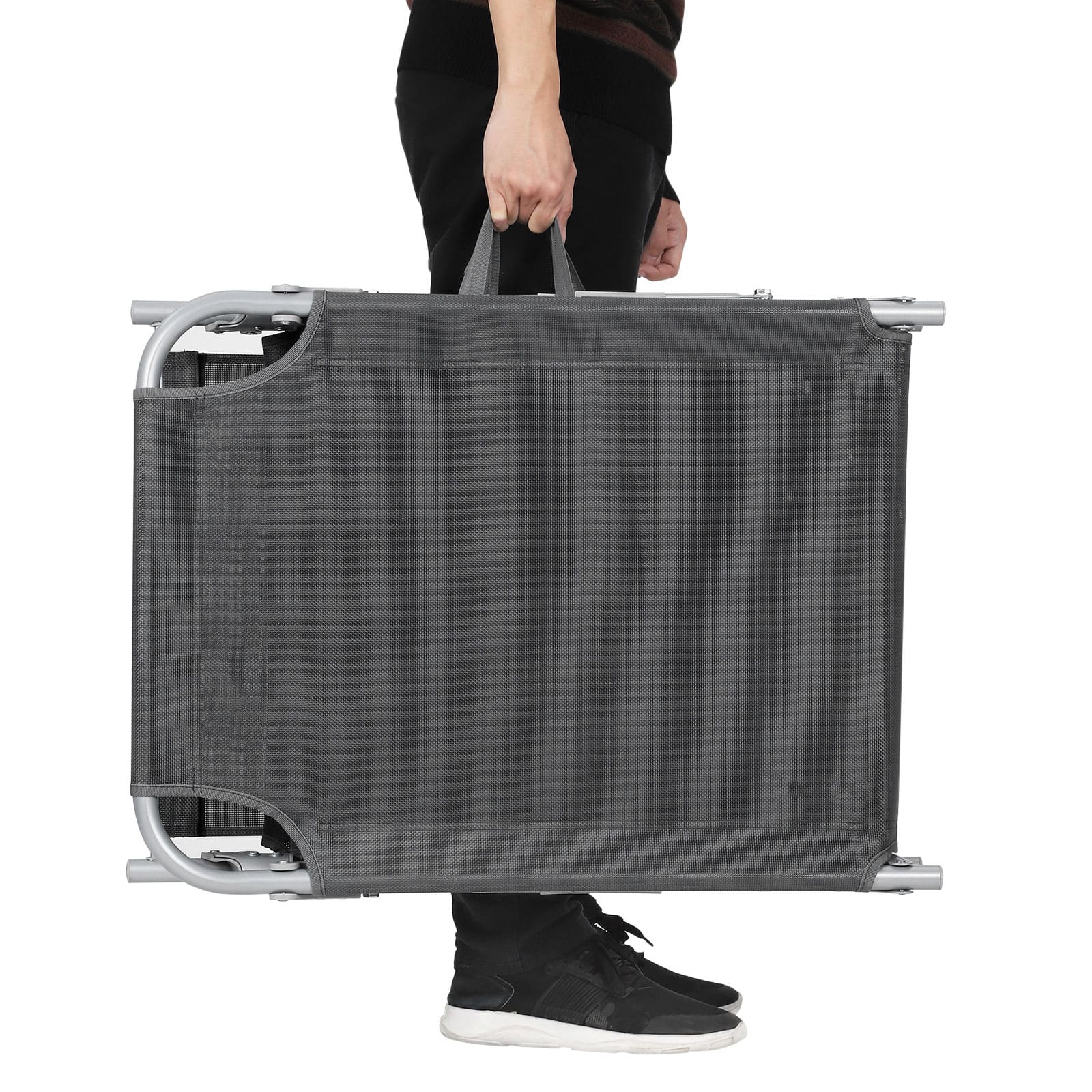 Gartenliege mit Kopfstütze und Sonnendach-B34GCB19UV1 Gartenliege mit Kopfstütze und Sonnendach-B34GCB19UV1