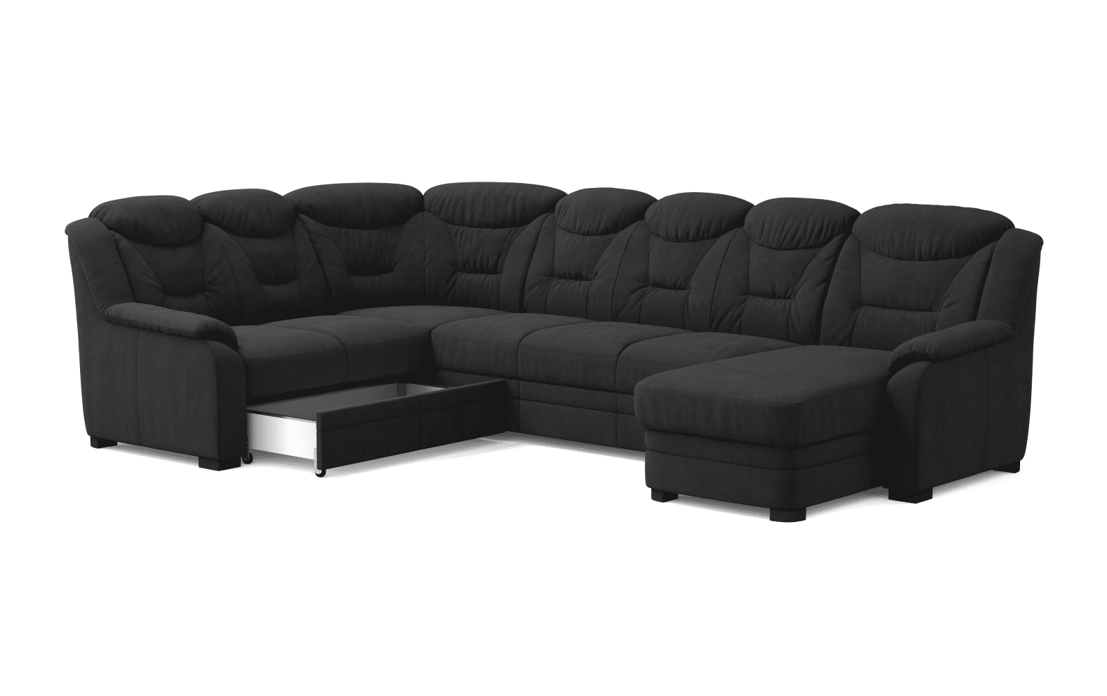 Wohnlandschaft Marcus mit Schlaffunktion & Bettkasten - Cotta