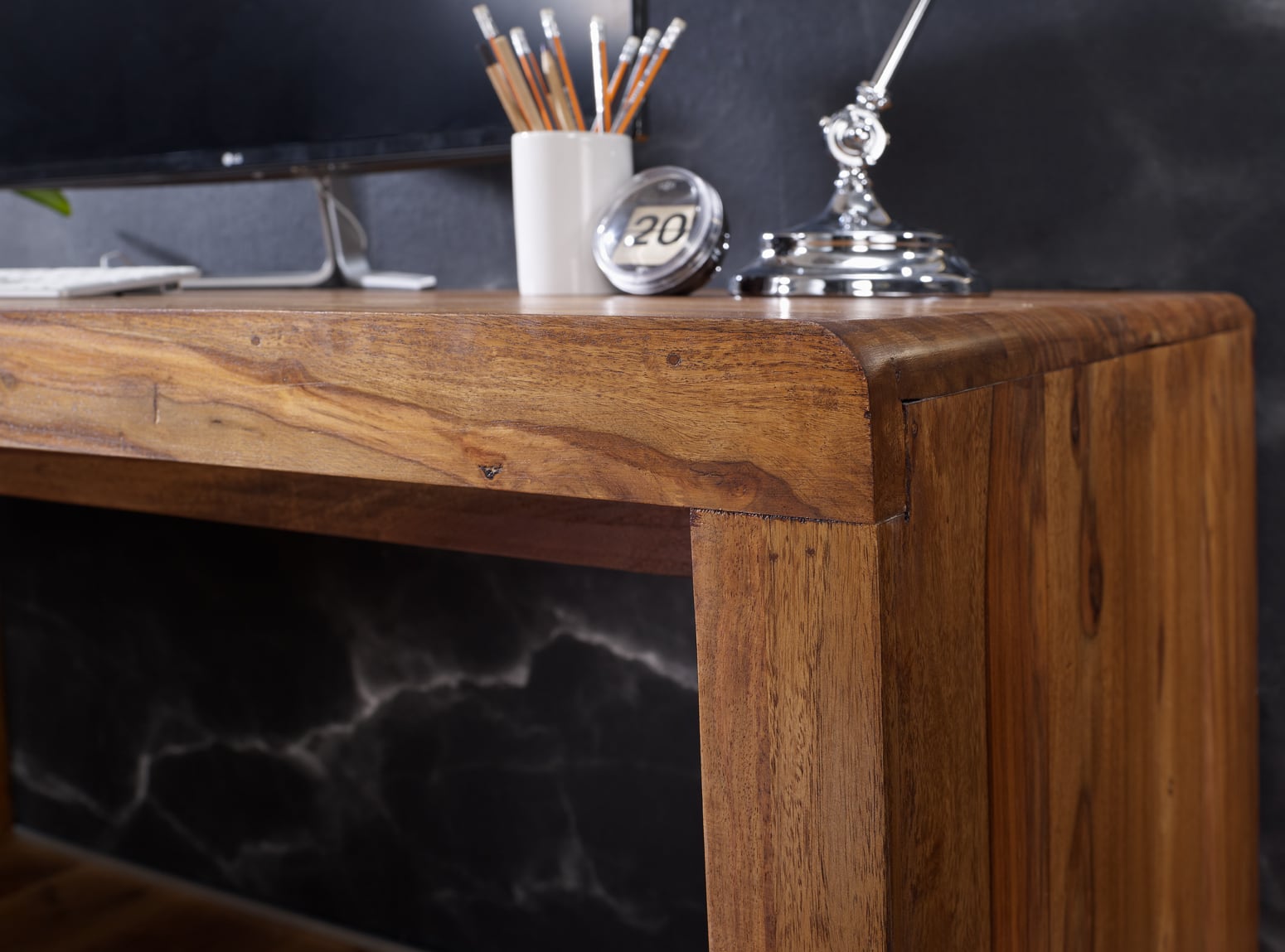 Schreibtisch BOHA Massiv-Holz Sheesham Computertisch 140 cm breit Echtholz Design Ablage Büro-Tisch Landhaus-Stil Büromöbel Modern Büroeinrichtung Schreibtisch BOHA Massiv-Holz Sheesham Computertisch 140 cm breit Echtholz Design Ablage Büro-Tisch Landhaus-Stil Büromöbel Modern Büroeinrichtung