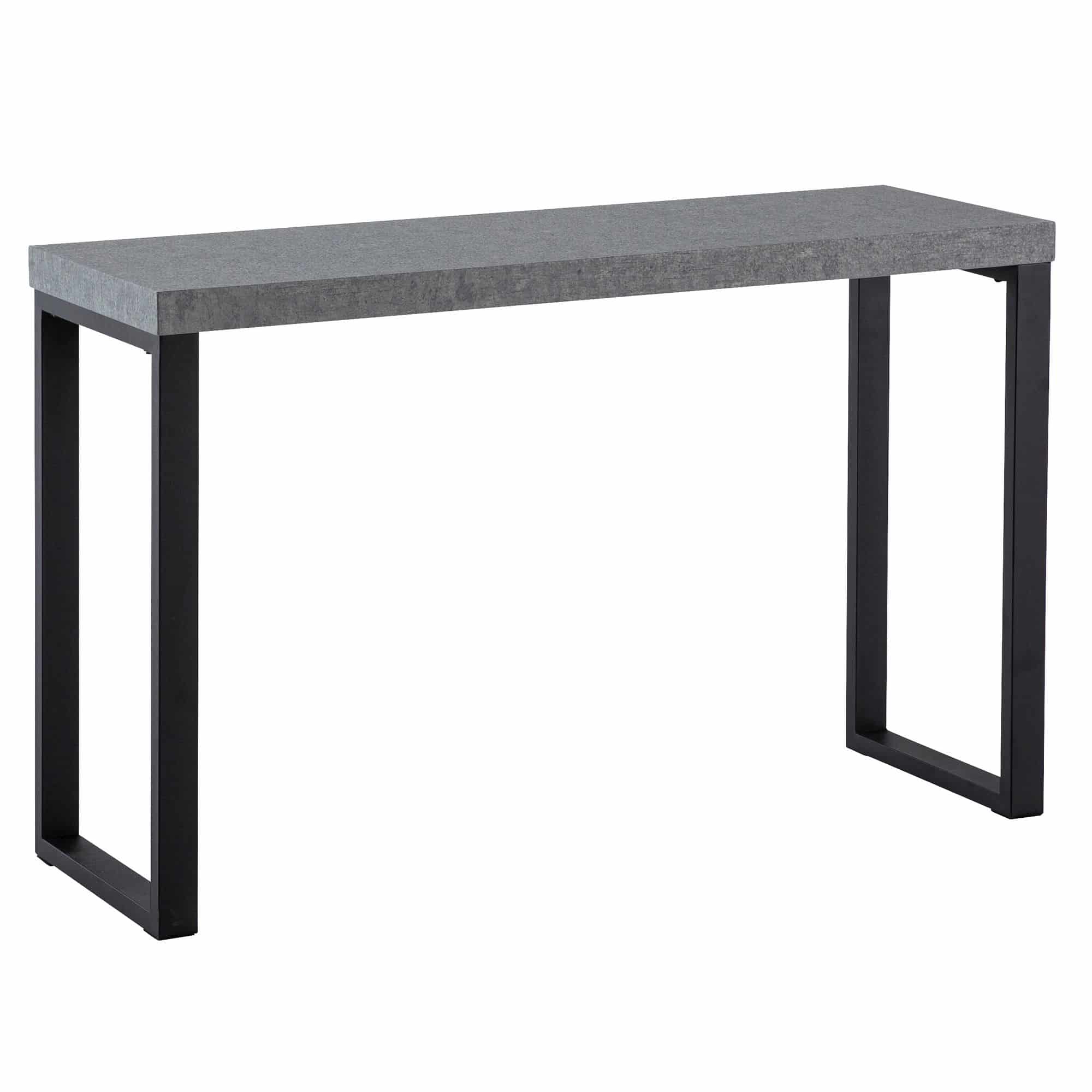 Konsolentisch Beton-Optik / Schwarz 120x40x76 cm Design Anrichte Flur Konsolentisch Beton-Optik / Schwarz 120x40x76 cm Design Anrichte Flur