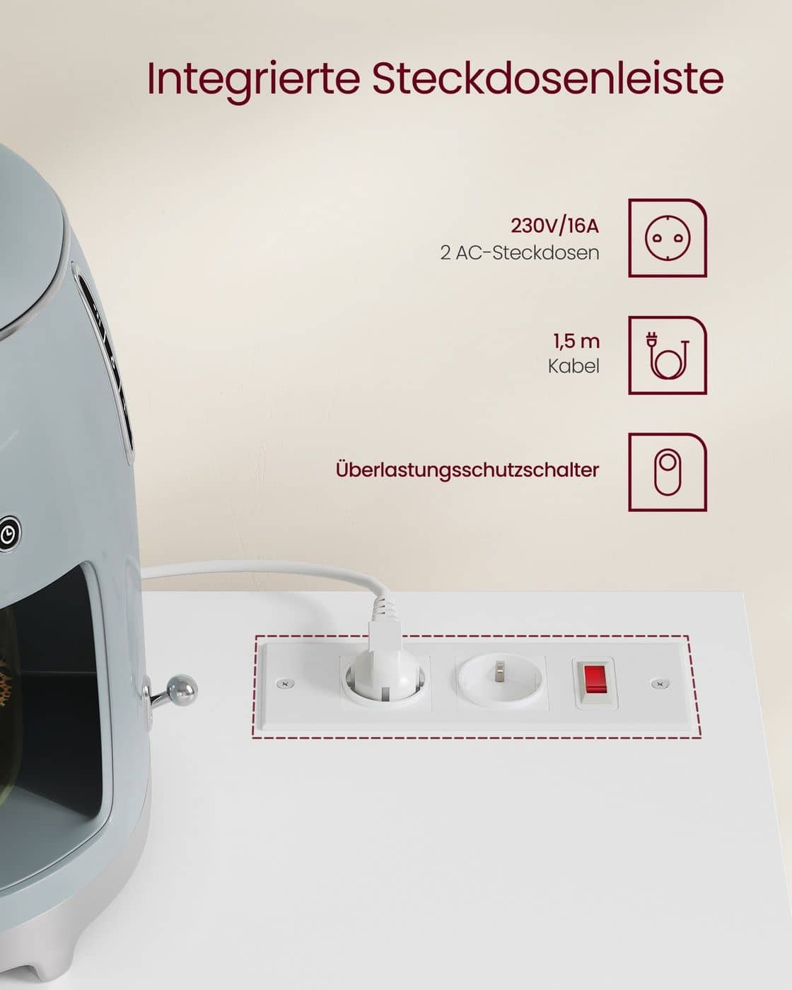 Küchenschrank mit Arbeitsplatte und vielseitiger Aufbewahrung Küchenschrank mit Arbeitsplatte und vielseitiger Aufbewahrung