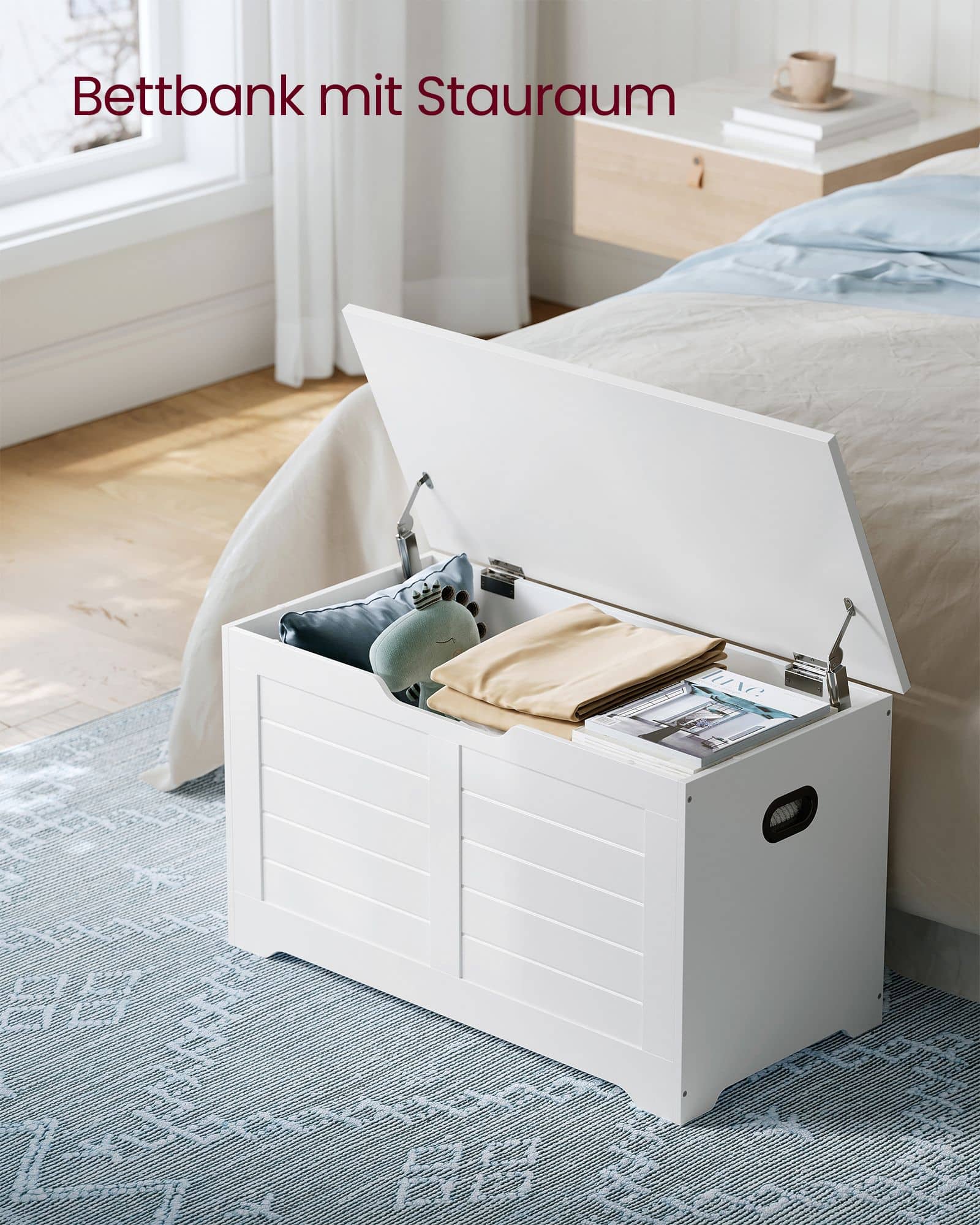Sitzbank mit Stauraum Vintage-Stil vintagebraun-LSB063T14 Sitzbank mit Stauraum Vintage-Stil vintagebraun-LSB063T14