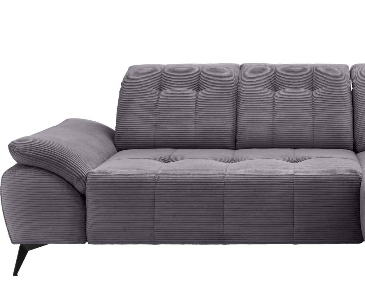 Sofa Fiore Benformato Cord mit elektronischem Sitzvorschub