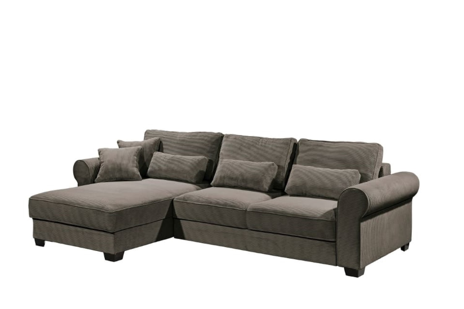 Ecksofa Angelina - Schlafsofa mit Bettkasten und Nosagfederung in Breitcord - ED Exciting Design Ecksofa Angelina - Schlafsofa mit Bettkasten und Nosagfederung in Breitcord - ED Exciting Design