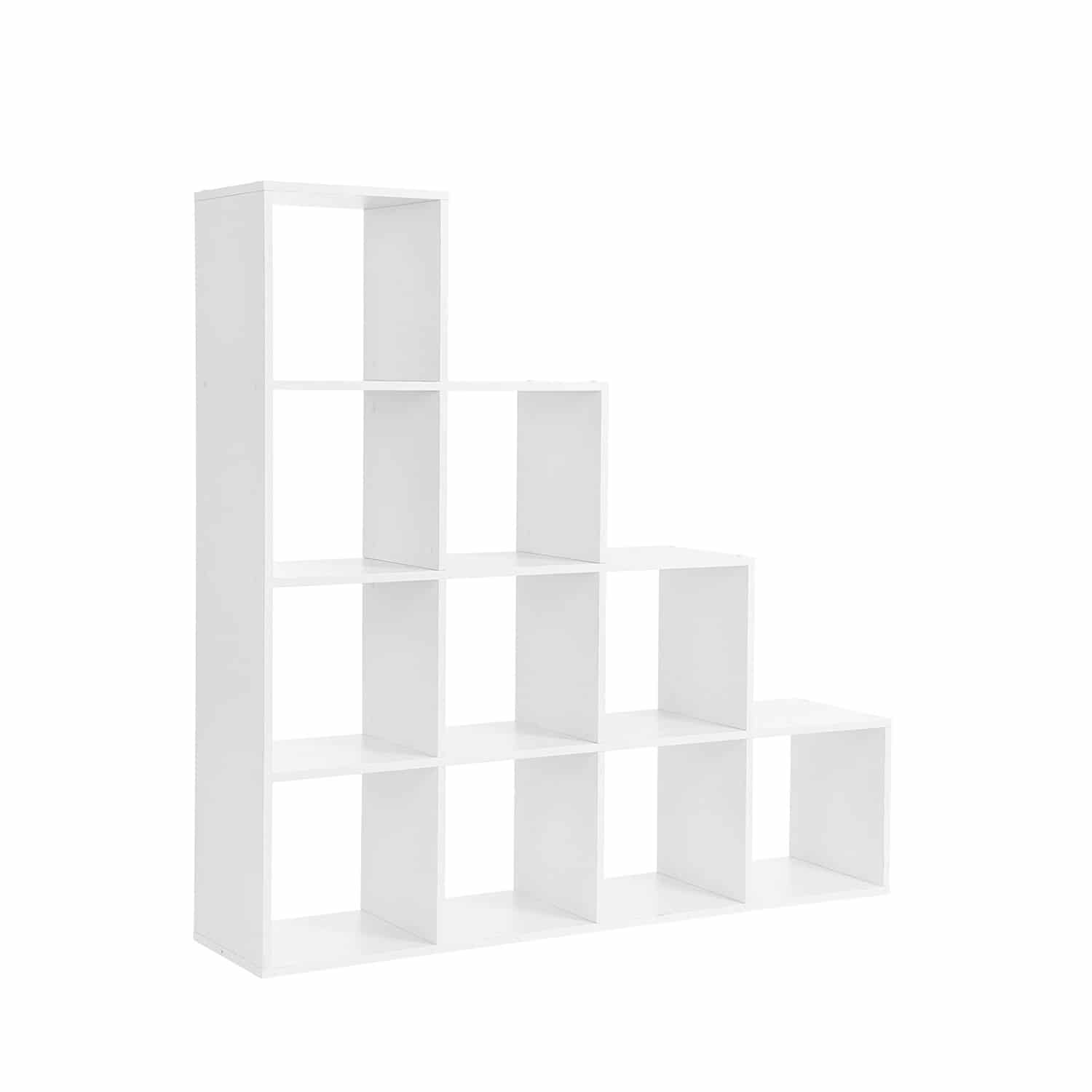 Stair-Shaped-Cube-Organiser-LBC10WTV1-2 Bücherregal Weiß